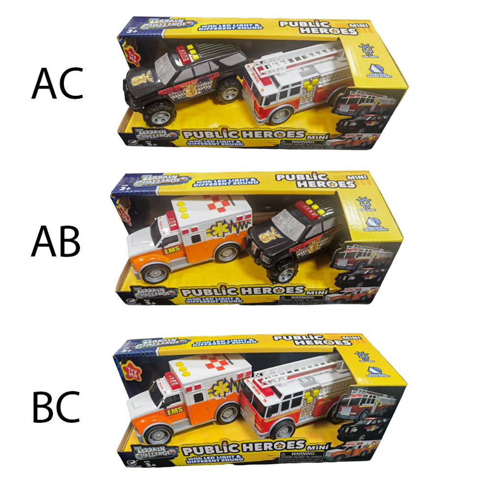 For Sale Slide Police Ambulance Fire Engine Car Role Playing Vehicles With Light And Sound Plastic Toy Factory Toys For Boys 1