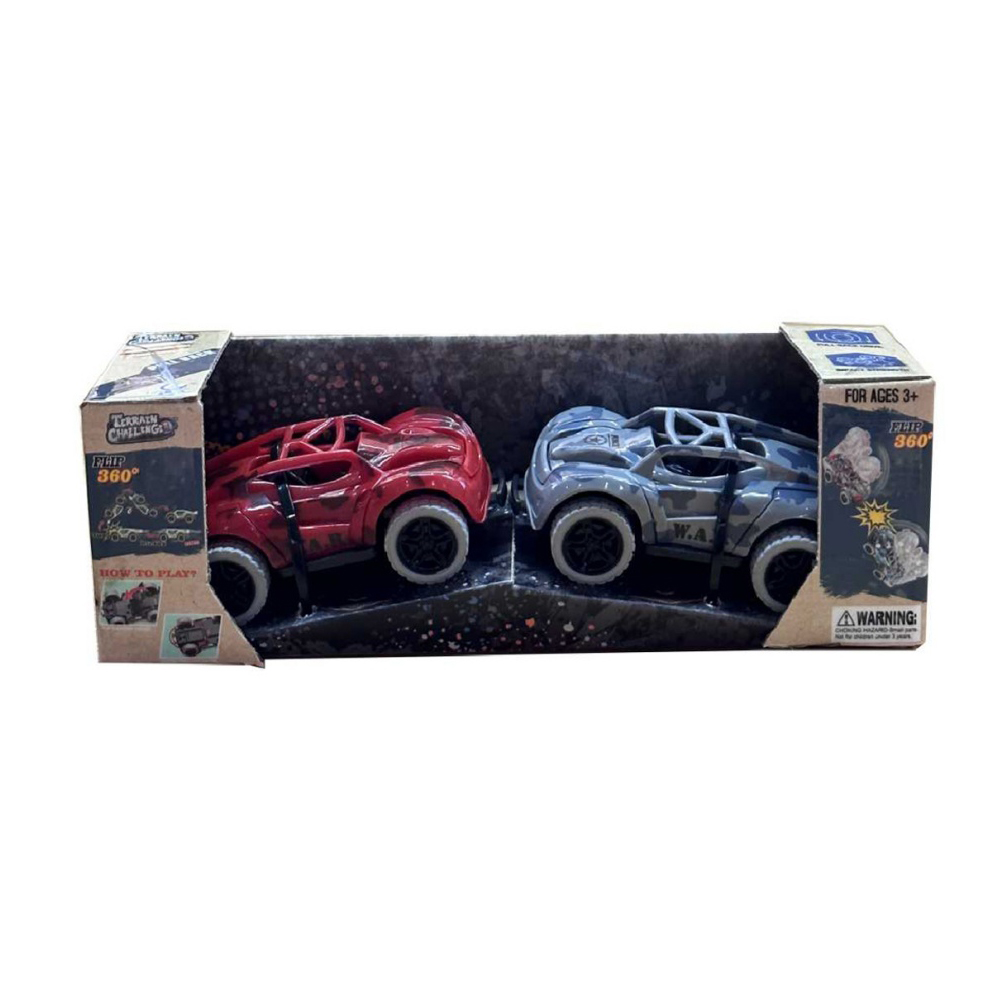 Regalo para niños Mini Camuflaje Tire hacia atrás Coche de carreras Accidente y rebote Patrones personalizados Vehículo pequeño Juguete de plástico económico para niños 2