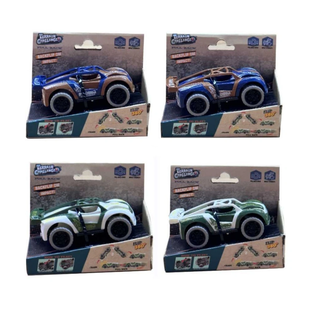 Distributor Excellent Quality Pull Back Impact Bounce Vehicle Wear-resistant Car Plastic Toy For Children 1