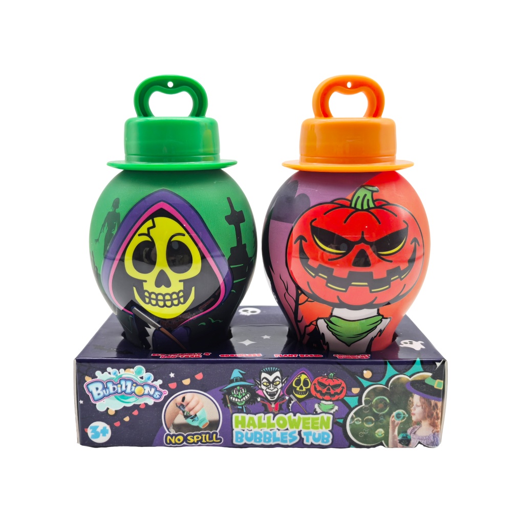 Nuevas varitas de burbujas antiderrame con forma de monstruo de Halloween, 30 ml de solución para burbujas, juegos de verano para niños. 4