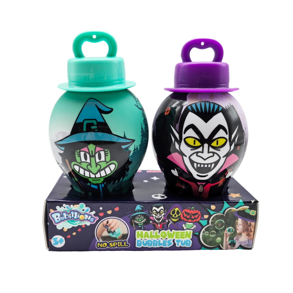 Nuevas varitas de burbujas antiderrame con forma de monstruo de Halloween, 30 ml de solución para burbujas, juegos de verano para niños. 3