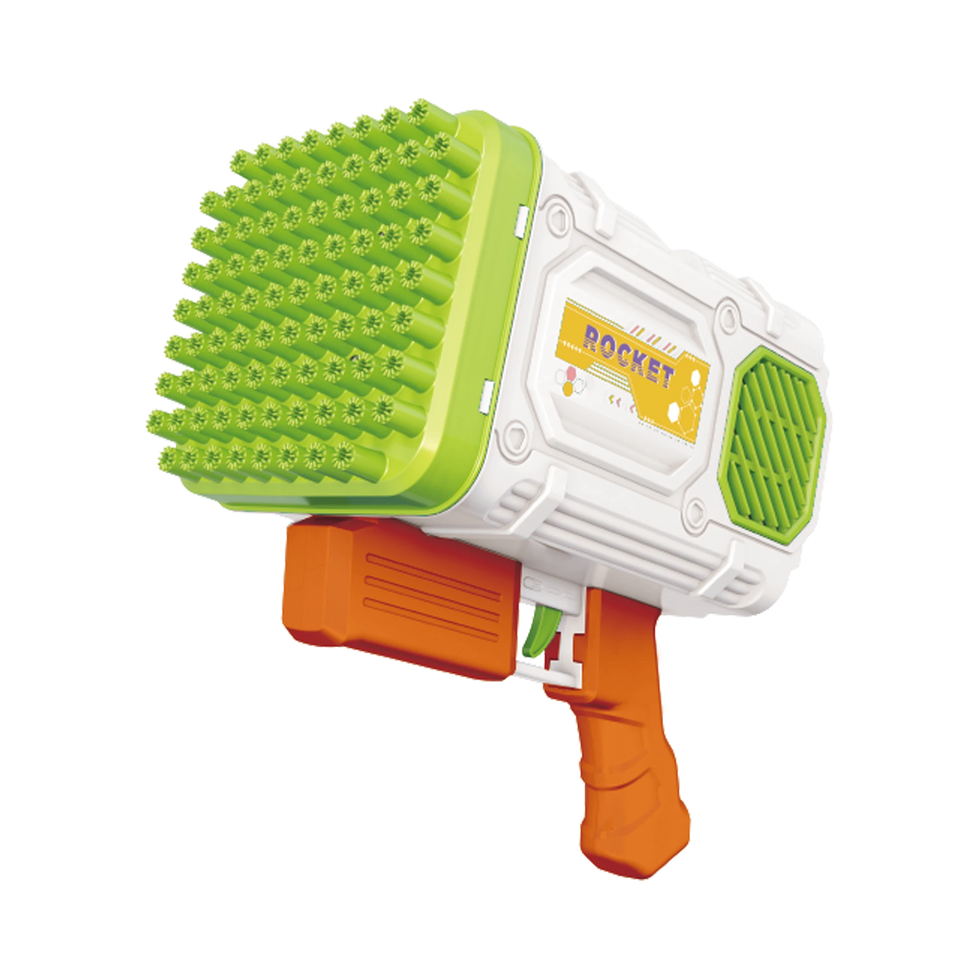 Summer Outdoor OEM Automatic Electric New Design 86-Hole Rocket Bubble Machine With Light Toy Game for Boys and Girls 1