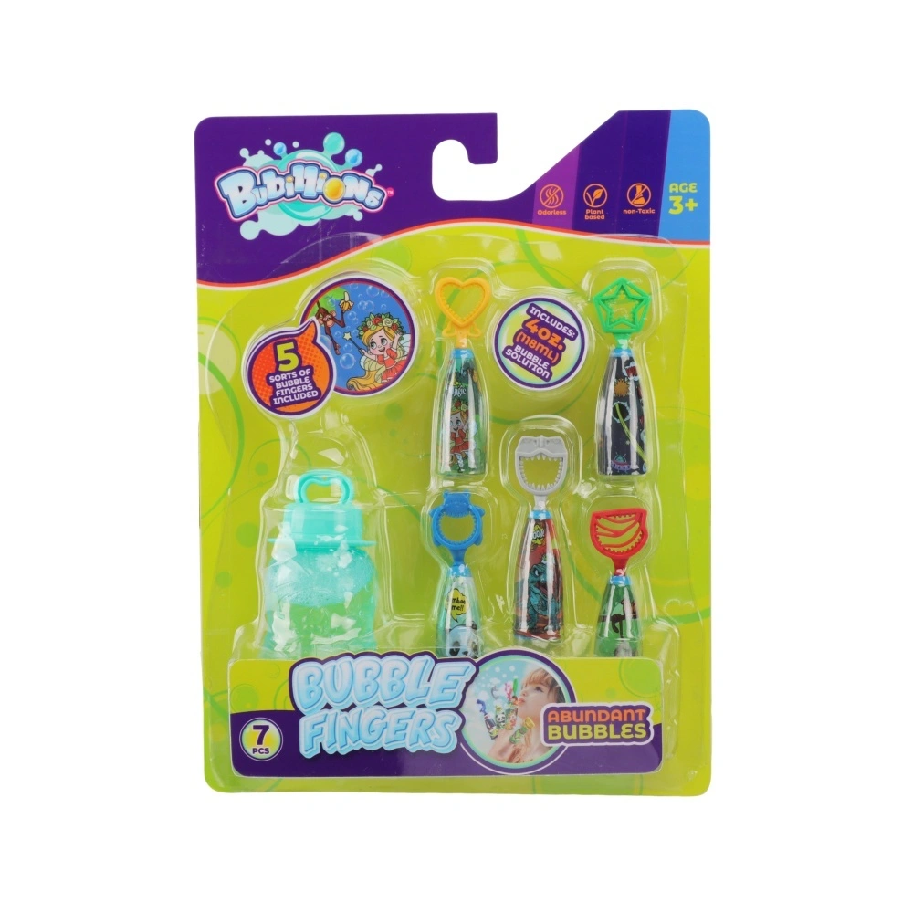 Kids Summer Outdoor Customized Cartoon Animal Bubble Finger Toy Soap Blowing Stick Plastic Game 1