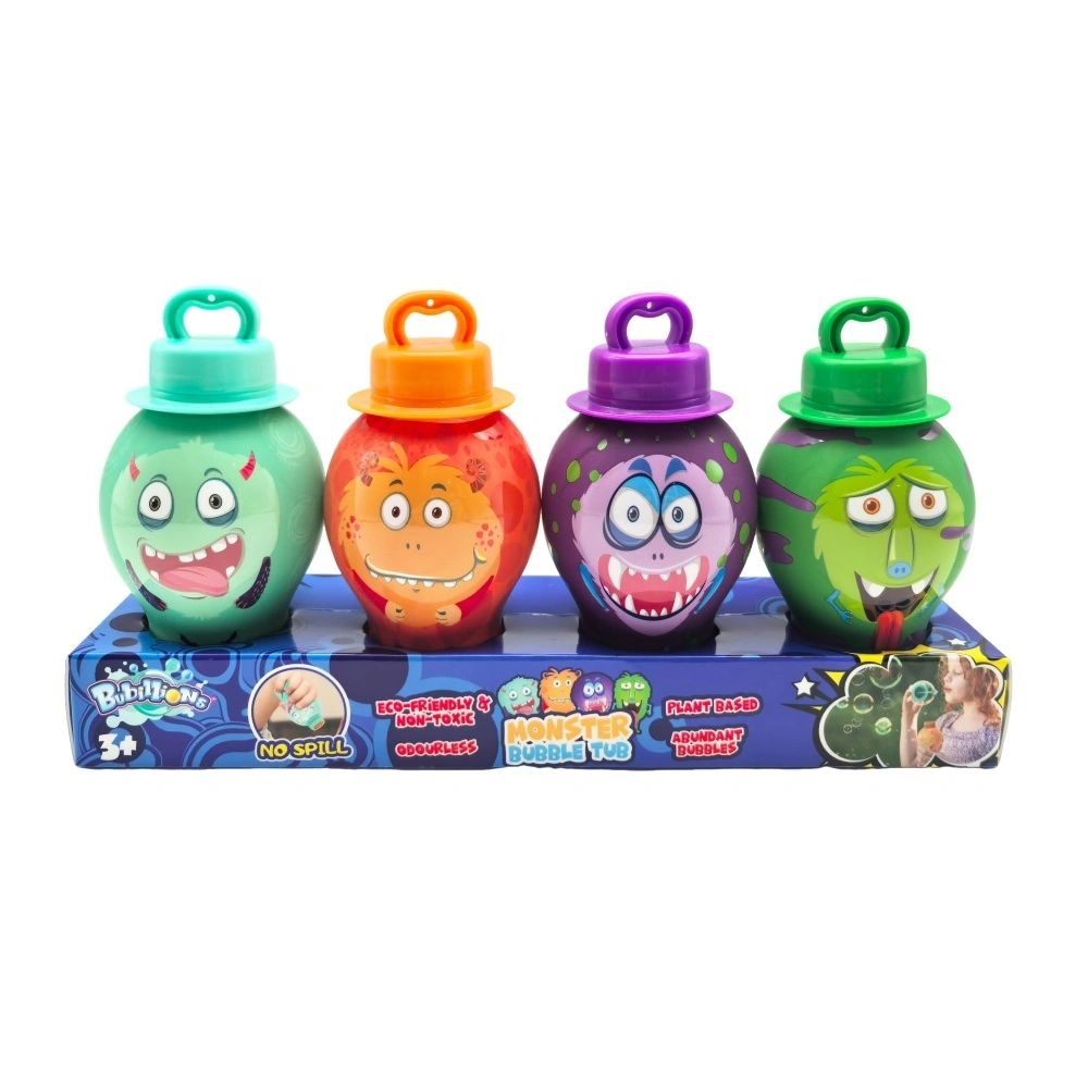 Hot Sell Monster Bubble Wands 30ML 4PK No Spill Bubble Water Bubble Stick Outdoor Games Toys for Kids 1