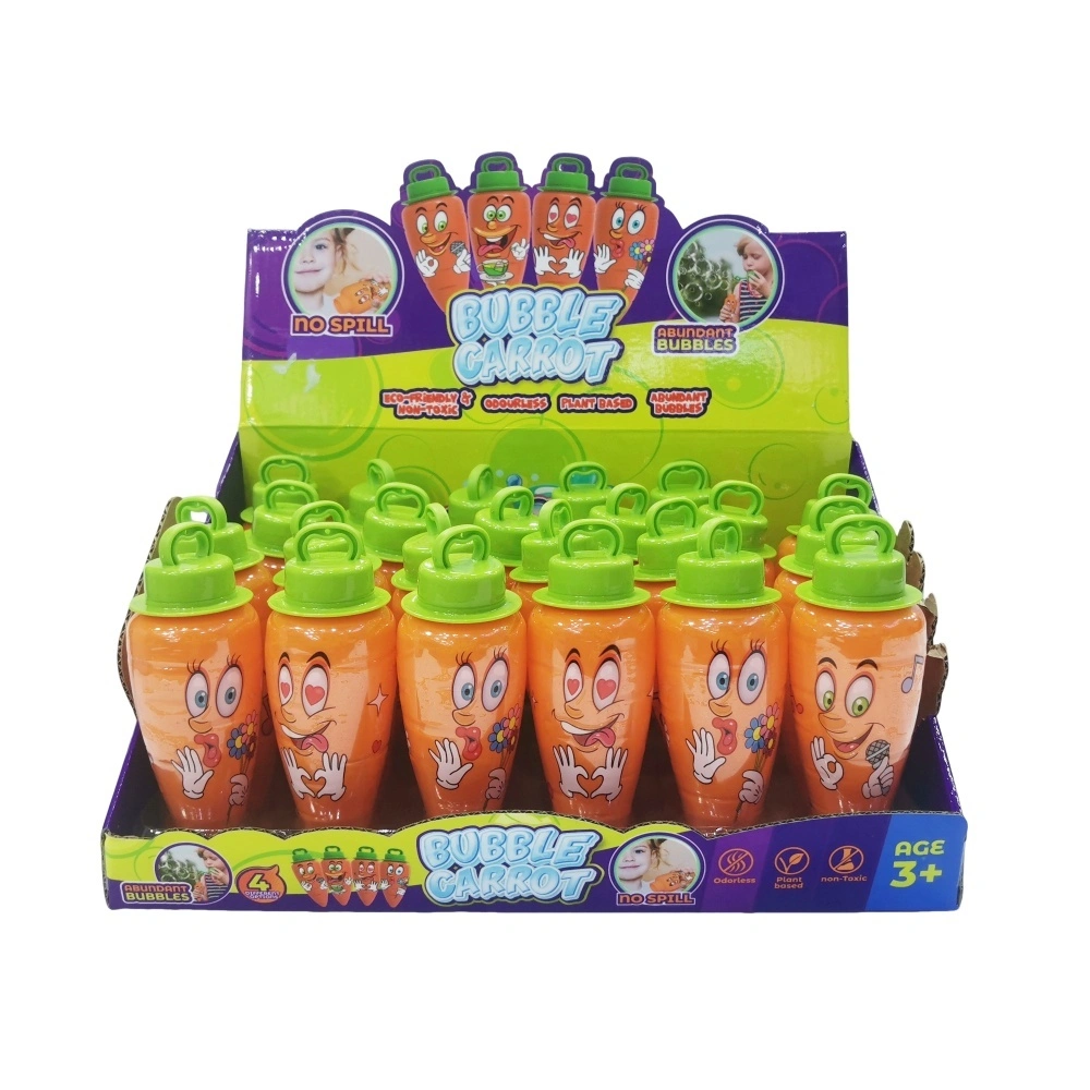 Hot sale New Shape Carrot Bubble Tub 30ML 4 Colors Assorted No Spill Bubble Water Bubble Stick Outdoor Games Toys for Kids 1