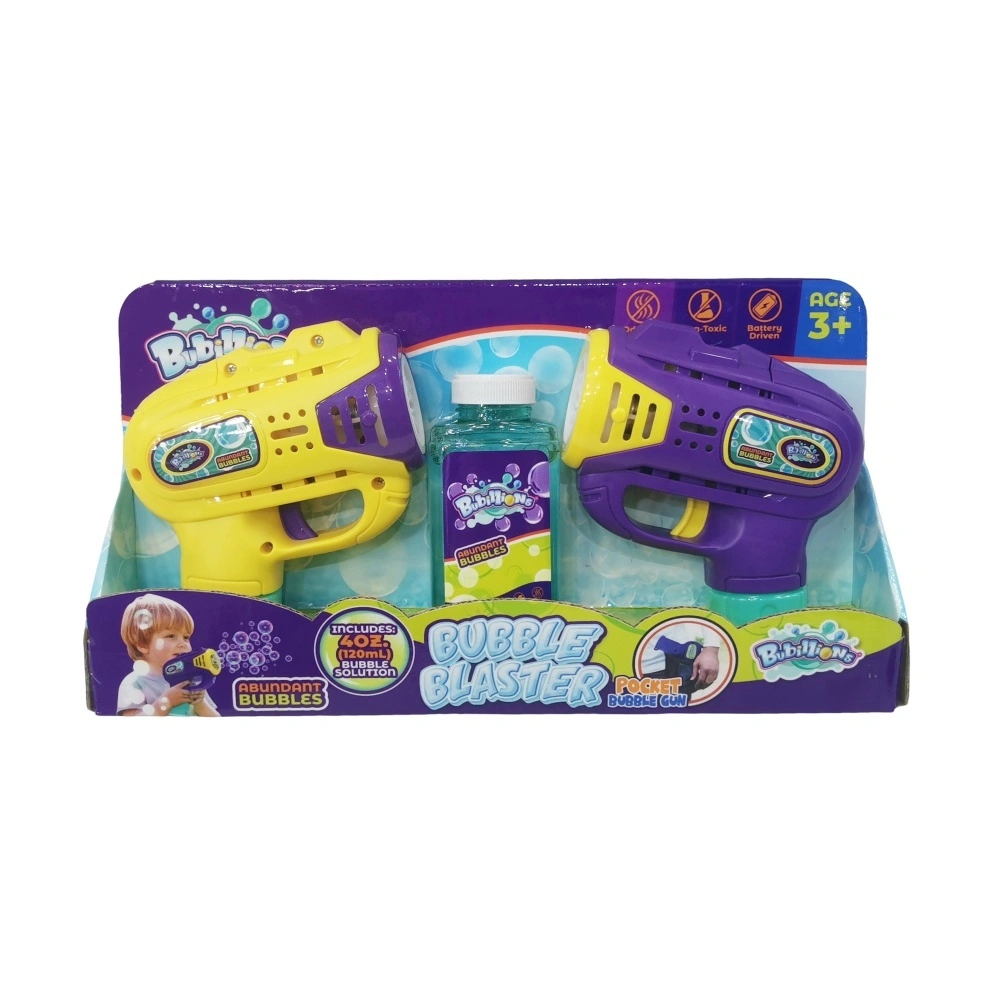 OEM Outdoor Summer Automatic Electric Bubble Gun Machine 2PK Mini Electronic Pocket Bubble Toy for Kids 1