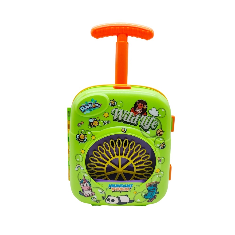 Nueva maleta electrónica automática con forma de animal, máquina de burbujas OEM, carrito de burbujas, juguetes de plástico de verano para niños y niñas. 2