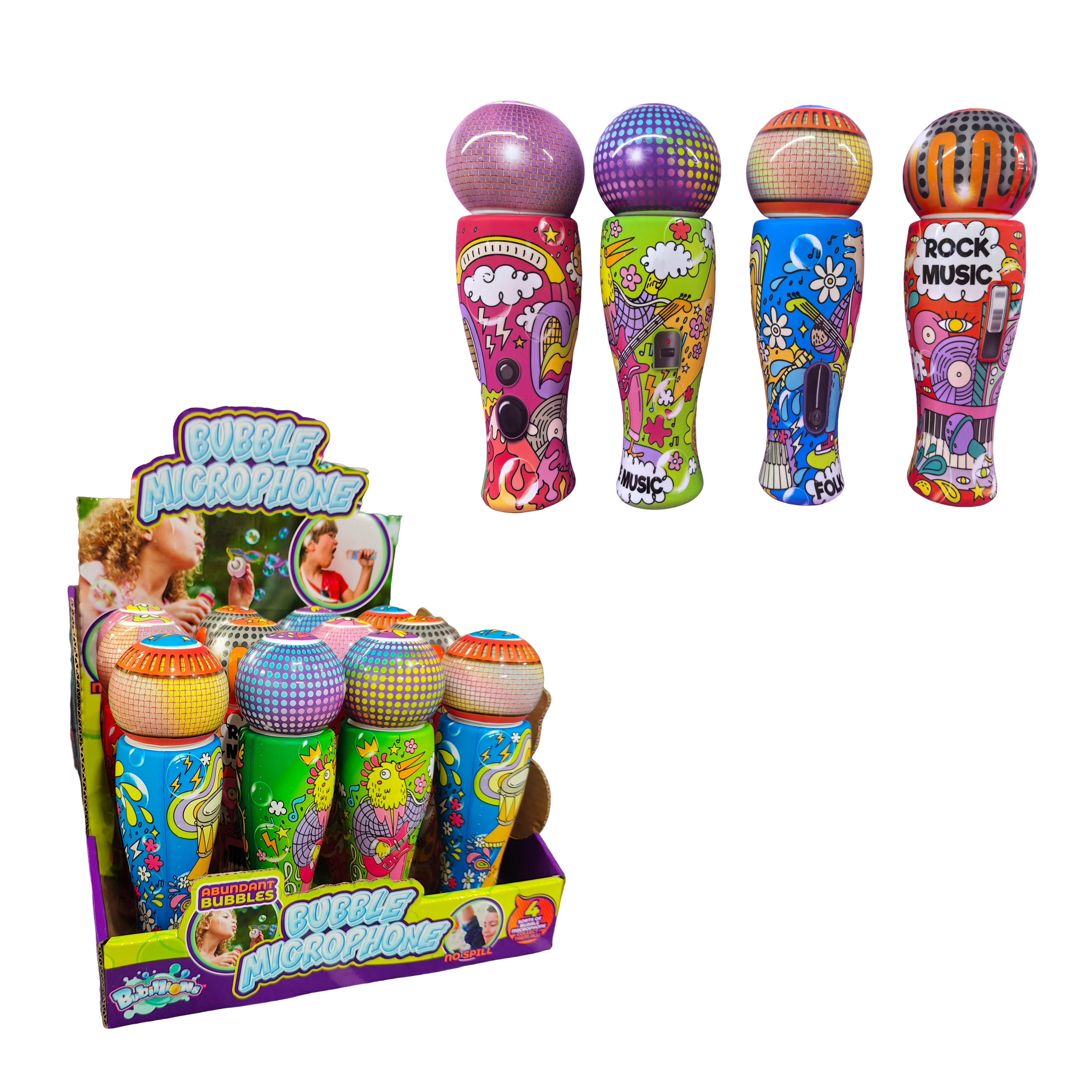 Jouets de plage d&#39;été personnalisés, baguettes à bulles avec microphone, jeu de bulles en plastique amusant pour garçons et filles 1