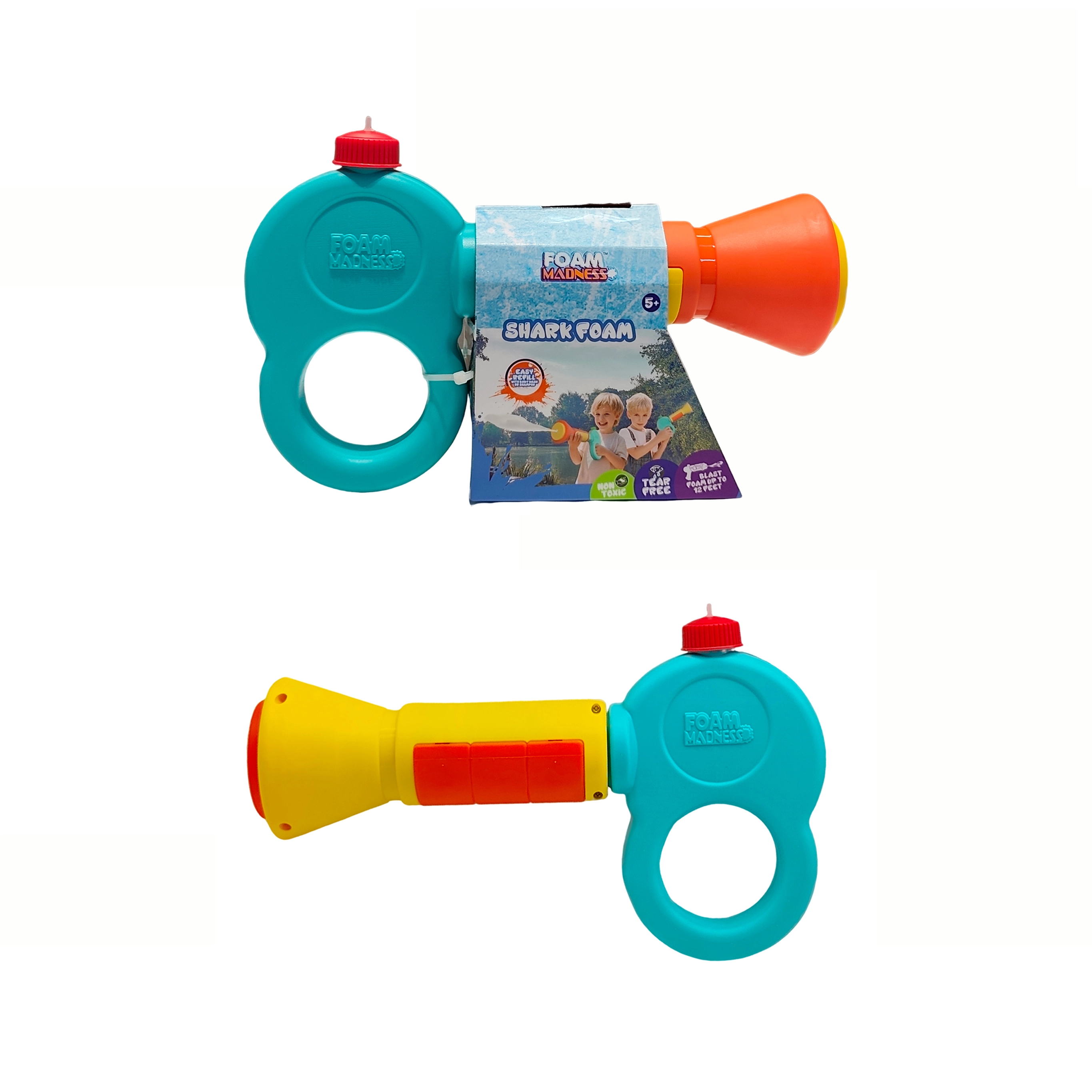 Индивидуальный летний пляжный бассейн, 3 пакета по 12 мл, пенный раствор, пенный пистолет, игрушки, включающие карточку, забавная игра с пенопластом для мальчиков и девочек1 1