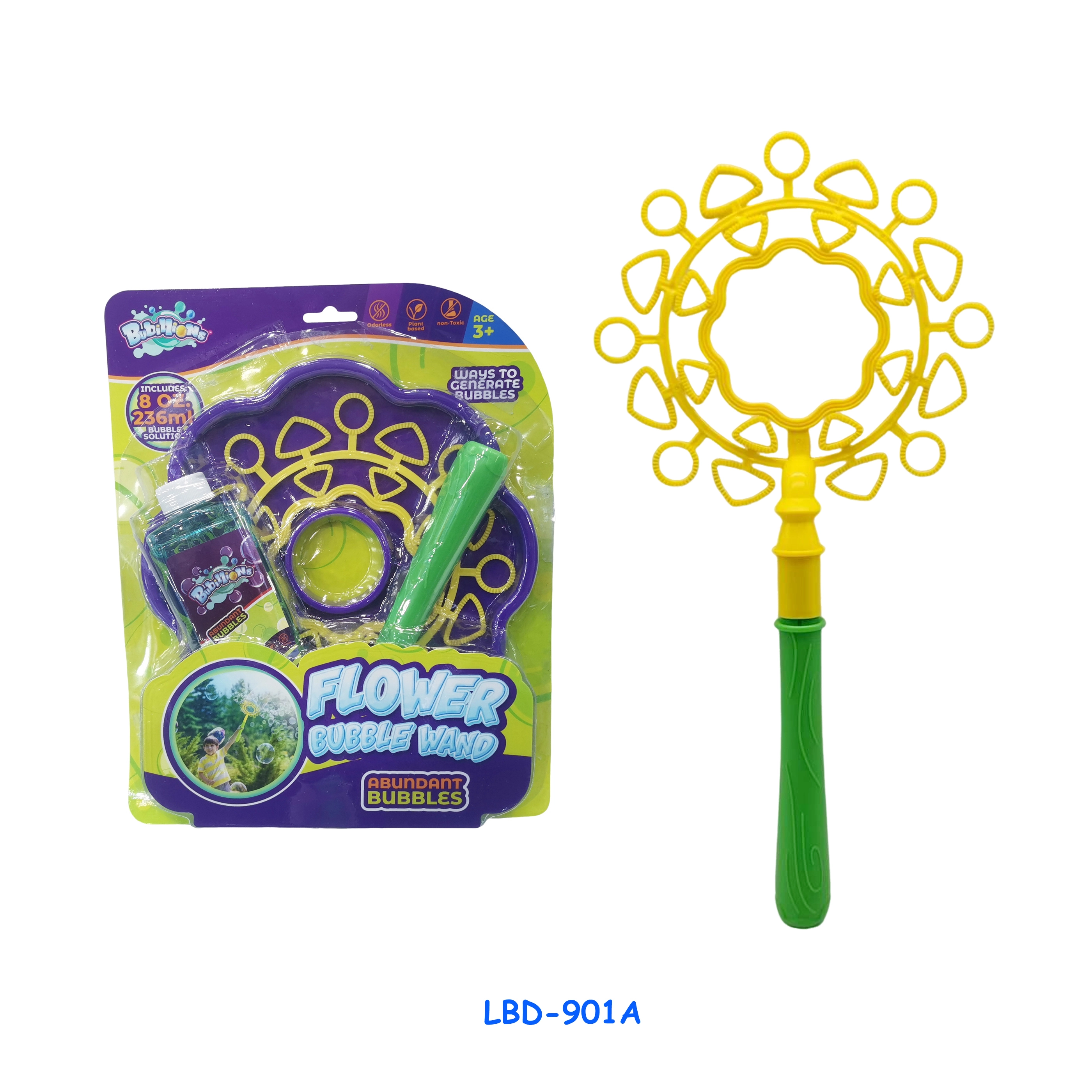 Jeu de bulles de savon en plastique « Pluie de météores » (carte blister, grand format, simple et mignon) pour enfants, idéal pour l&#39;été. Jouet en plastique pour enfants. 1