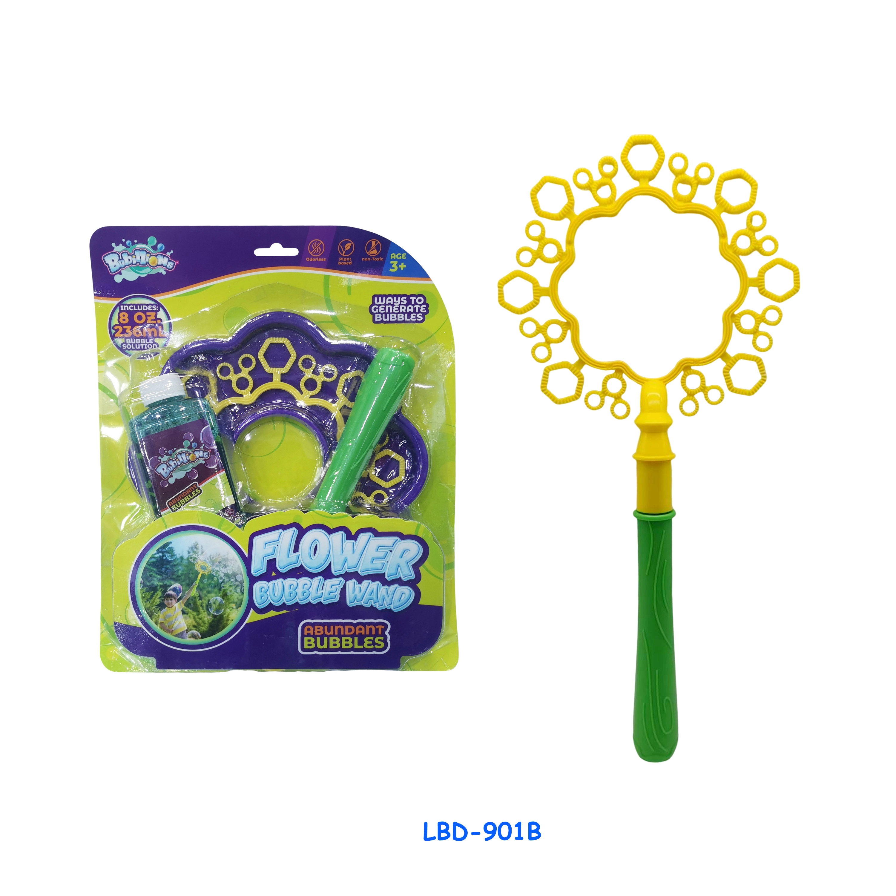 Jeu de bulles de savon en plastique « Pluie de météores » (format moyen) - Carte blister - Meilleure vente - Jeu de plage d&#39;été - Simple et mignon - Baguette à bulles - Jouet en plastique pour enfants 1