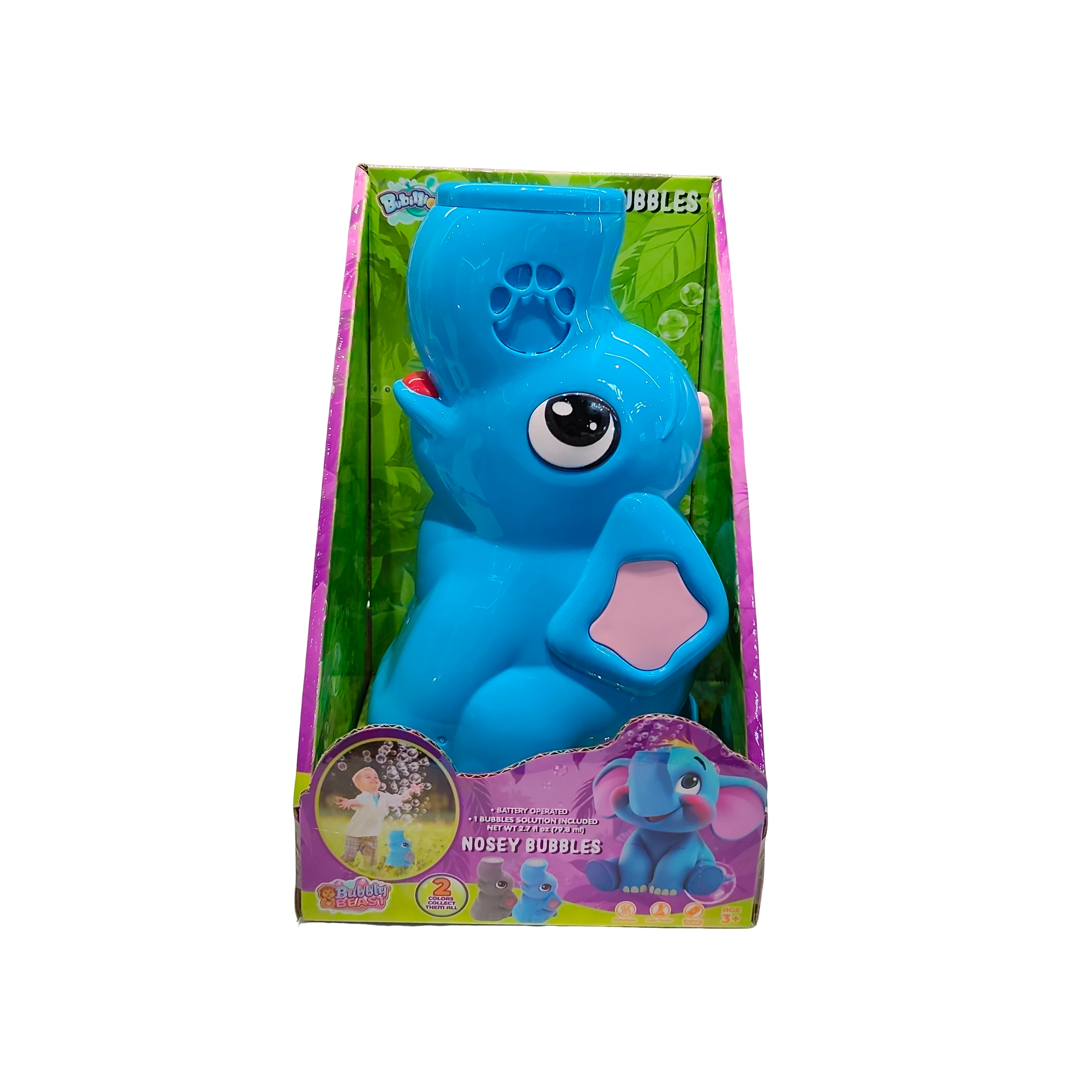 Wholesale Customized Outdoor Summer Auto Electric Elephant Bubble Machine With 80ml Bubble Water Plastic Toys Game for Kids 1