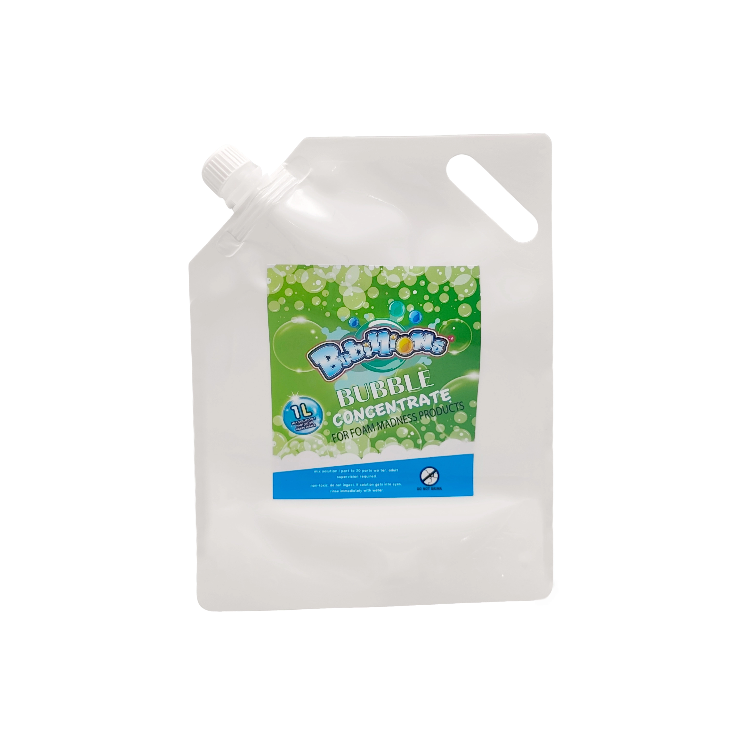48 мл концентрата для мыльных пузырей 1:20 достаточно для приготовления 1 л жидкости для мыльных пузырей. 1