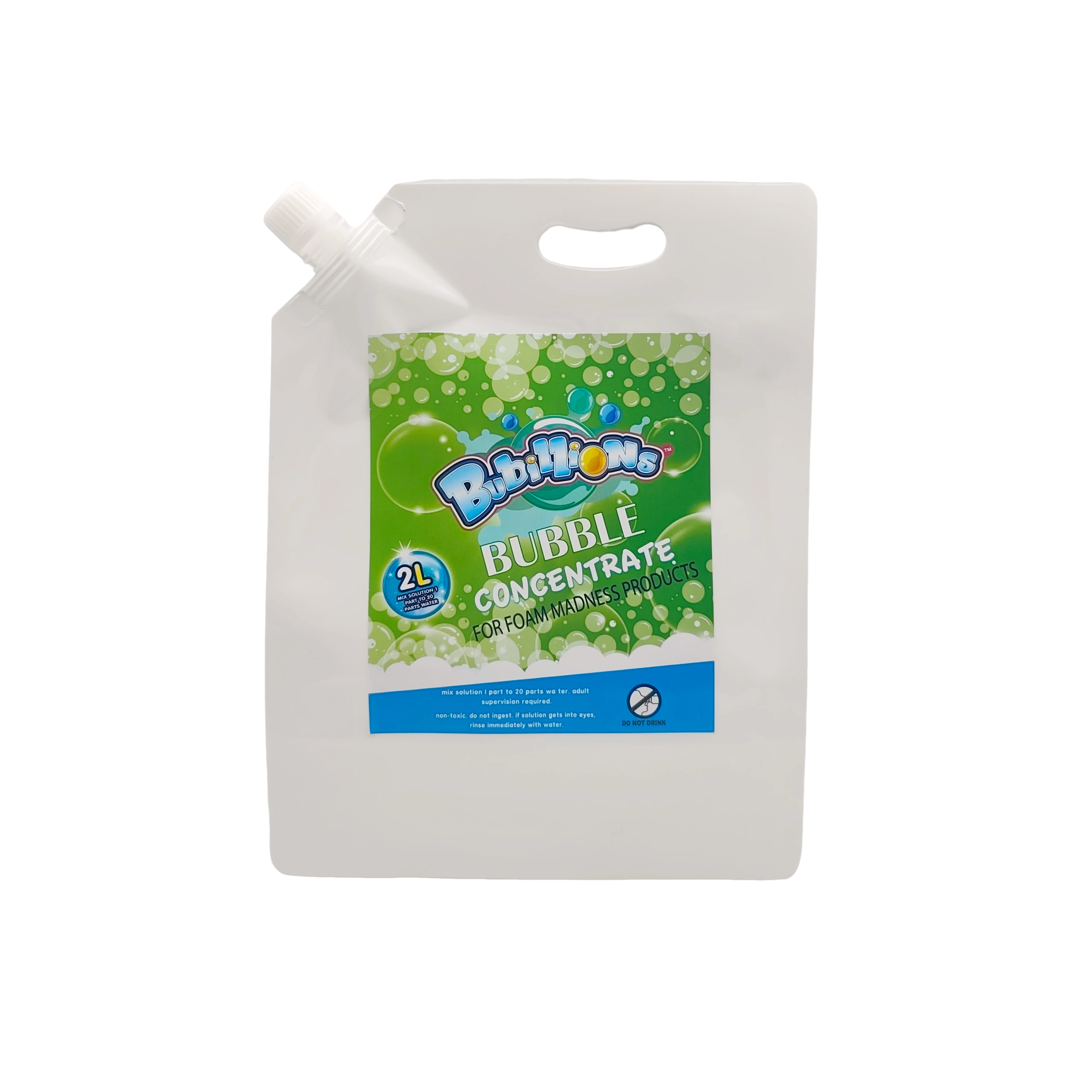 96 مل من مركز الفقاعات 1:20، 2 لتر من سائل الفقاعات، مناسب لجميع ألعاب الفقاعات 1