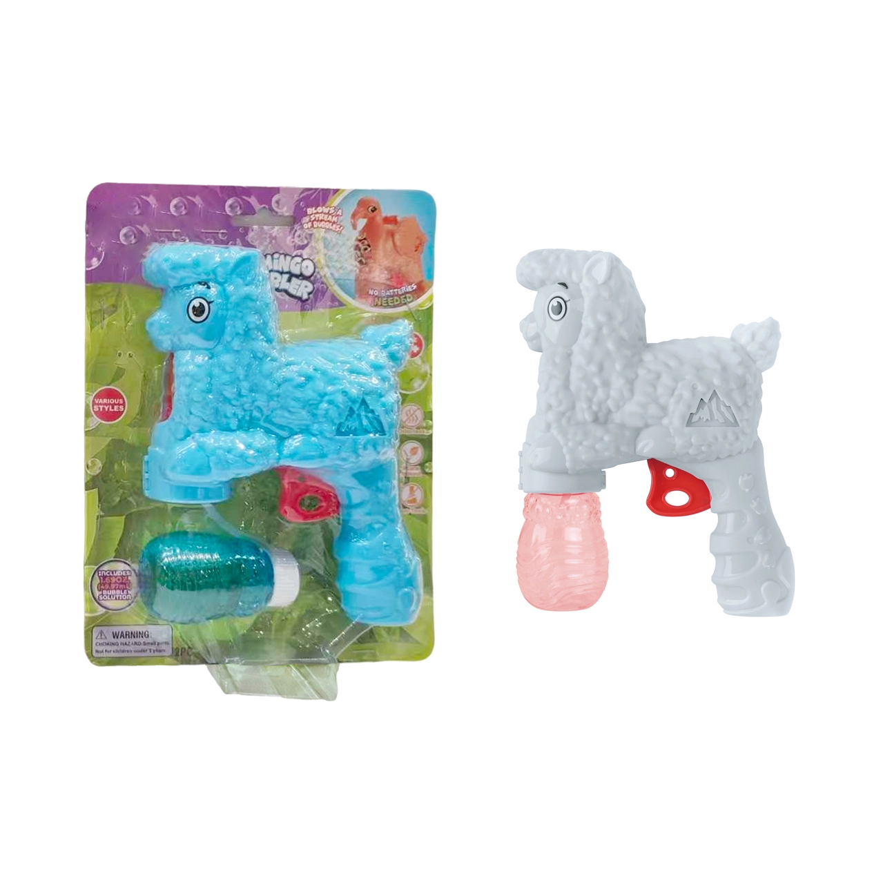 Оптовая продажа персонализированных летних пляжных игрушек: игрушечный пистолет для мыльных пузырей в виде альпаки, разнообразные пластиковые игрушки для детей. 1