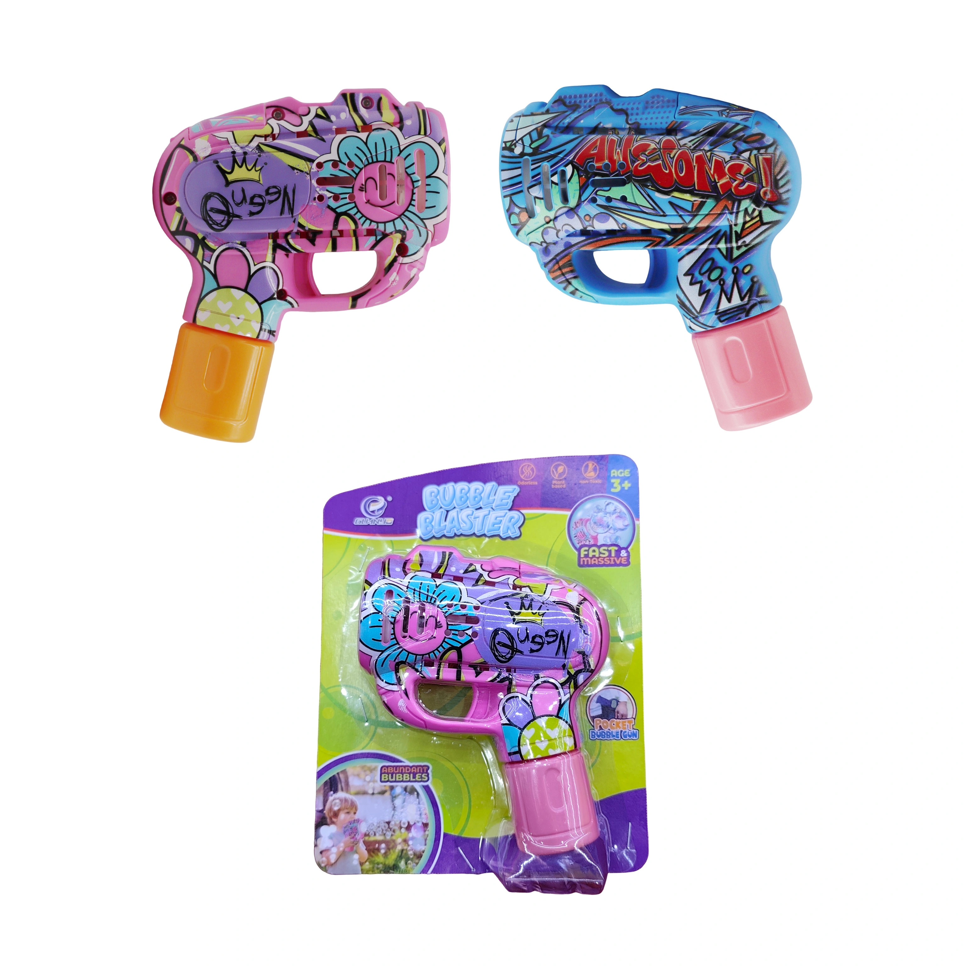 لعبة مسدس الفقاعات الكهربائي الأوتوماتيكي الصيفي الخارجي الصغير الإلكتروني الصغير لعبة مسدس الفقاعات للأطفال 1