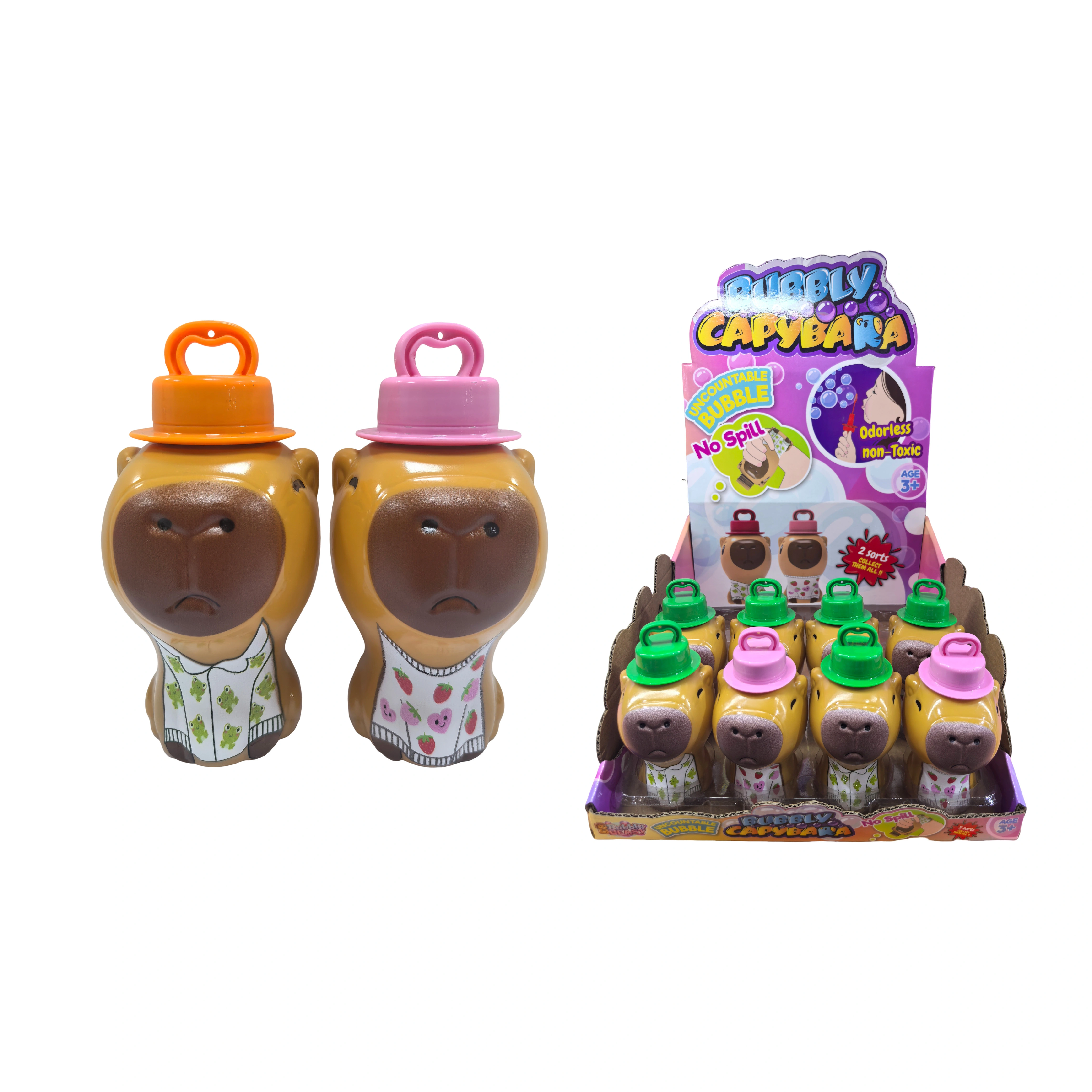 Juguetes de playa de verano personalizados, juguetes de varita de burbujas Kapibara, divertido juego de burbujas de plástico para niños y niñas. 1