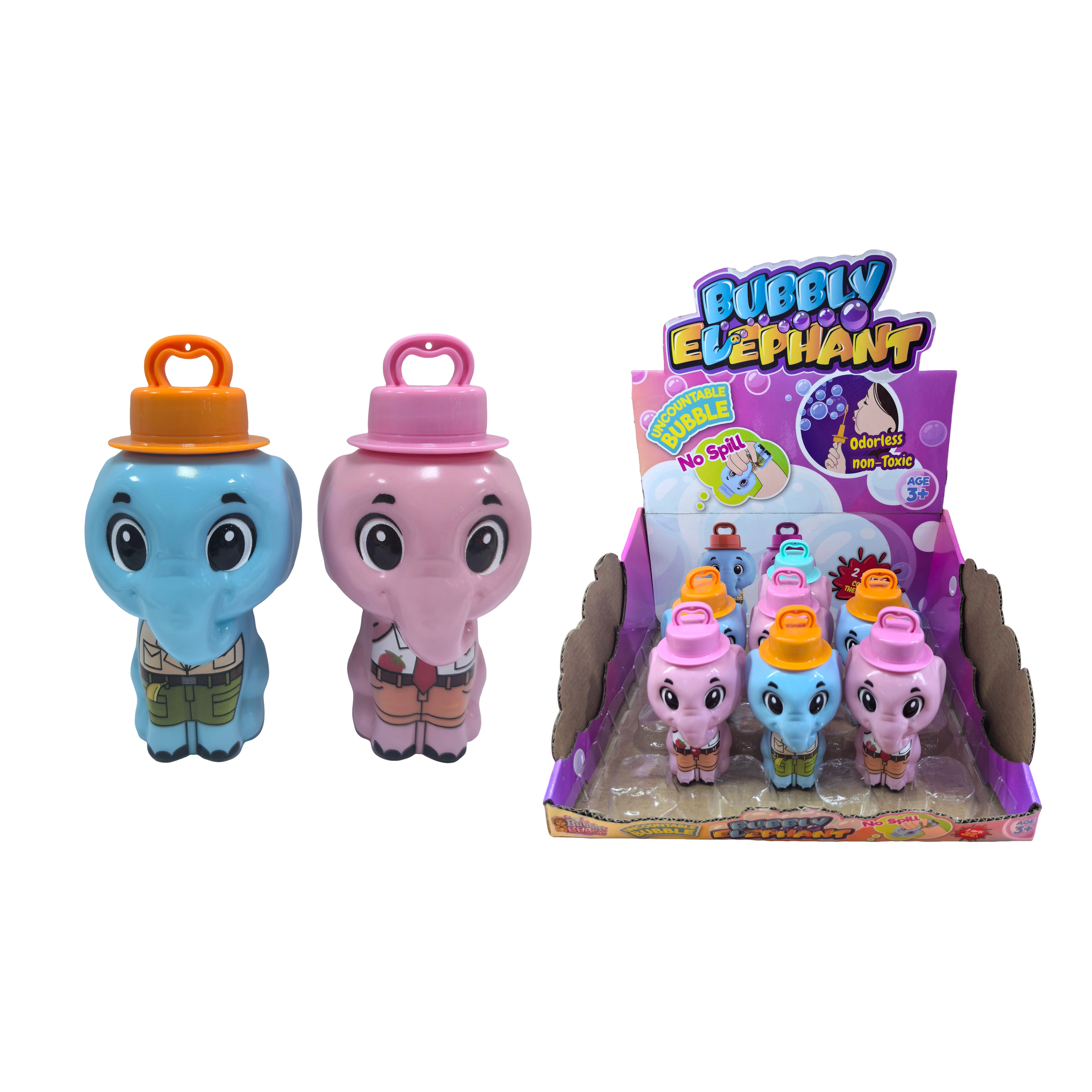 Juguetes de playa de verano personalizados, varita de elefante de burbujas, divertido juego de burbujas de plástico para niños y niñas. 1