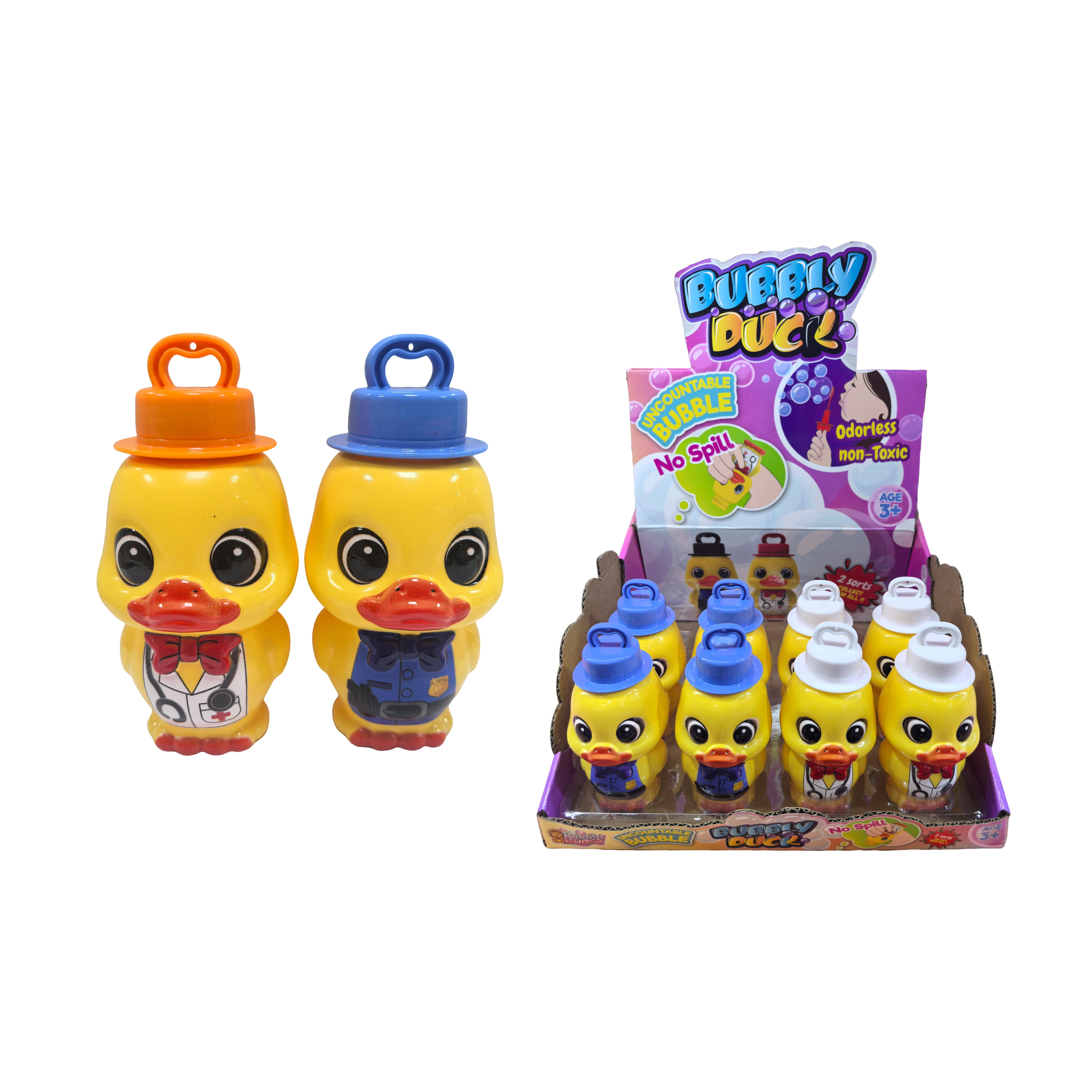 Jouets de plage d'été personnalisés, baguettes à bulles en forme de canard, jeu de bulles en plastique amusant pour garçons et filles 1