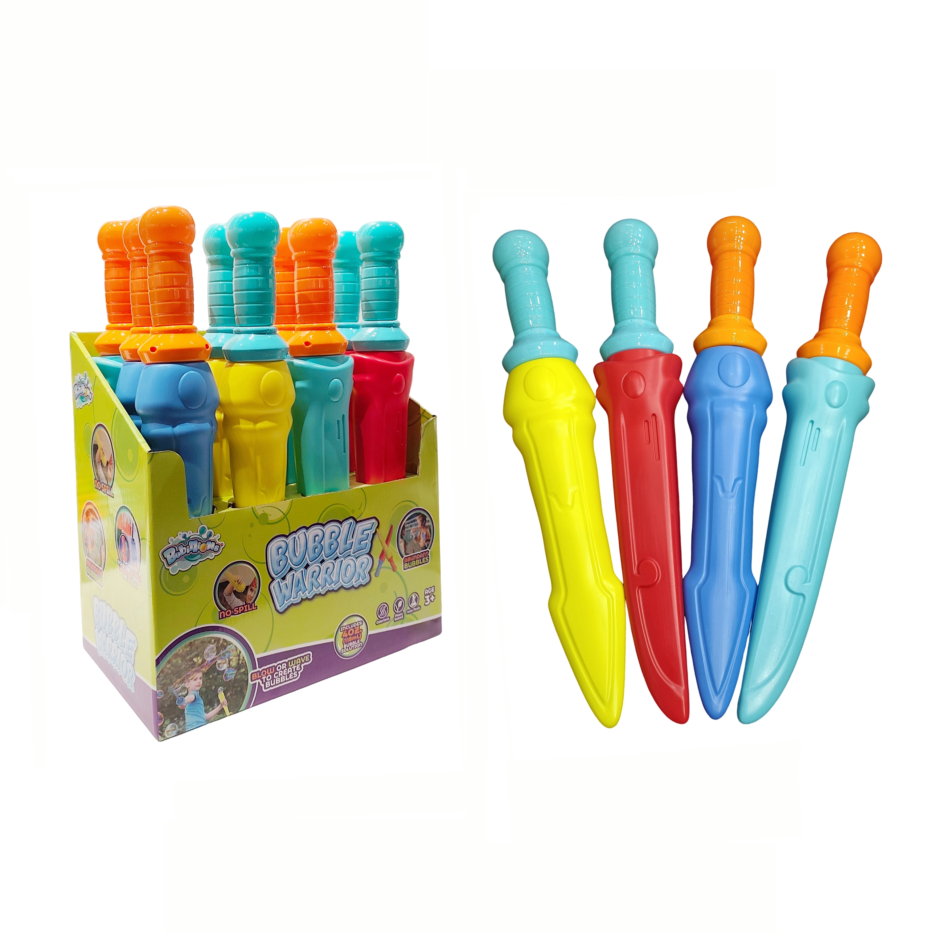 Le plus récent No Spill Bubble Sword Outdoor Beach Assorted Bubble Maker Summer Sports Games Party Cadeaux Toys for Children 1