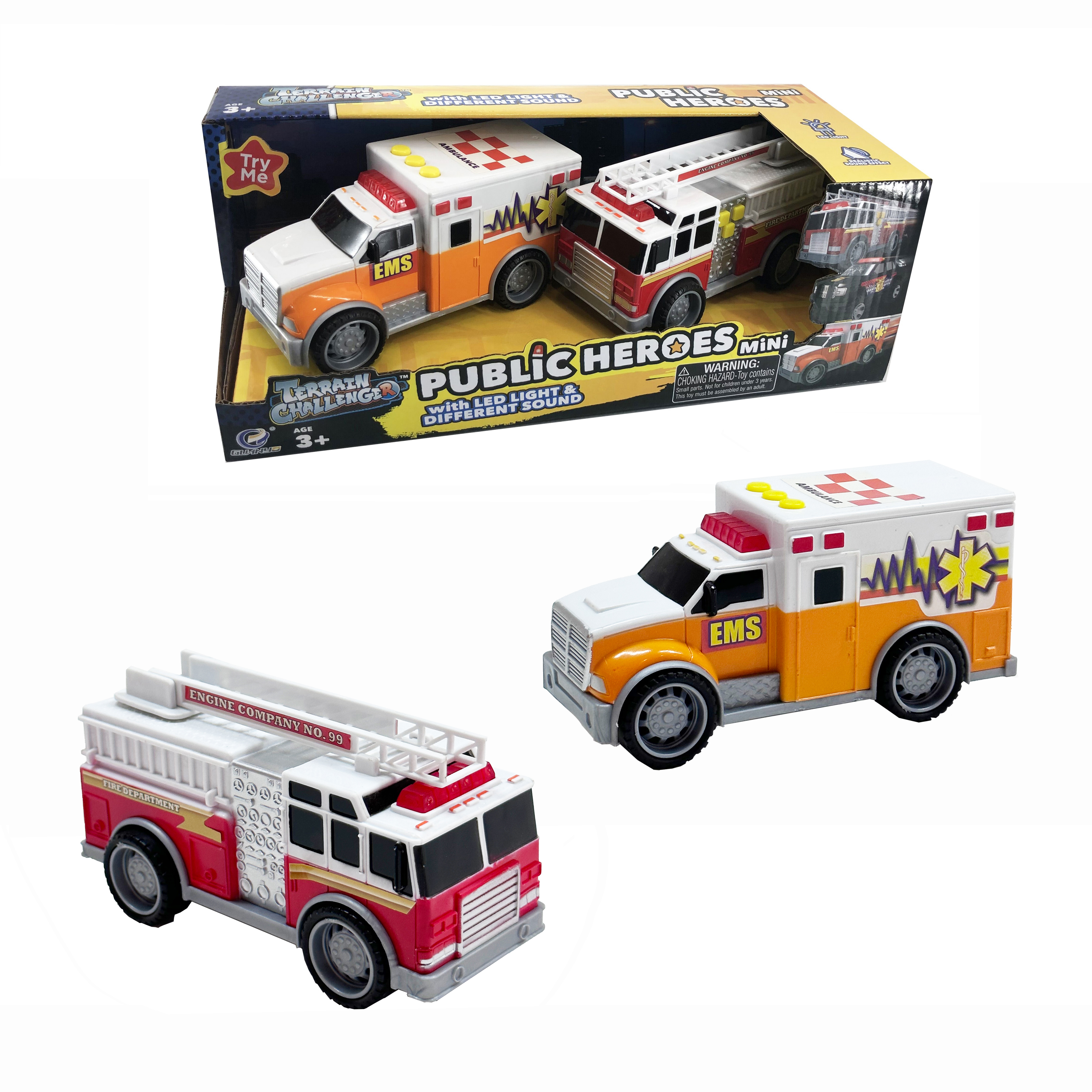 Best Selling Educational Slide Fire Engine Ambulance Car Light And Sound Functional Toy Car For Children 1