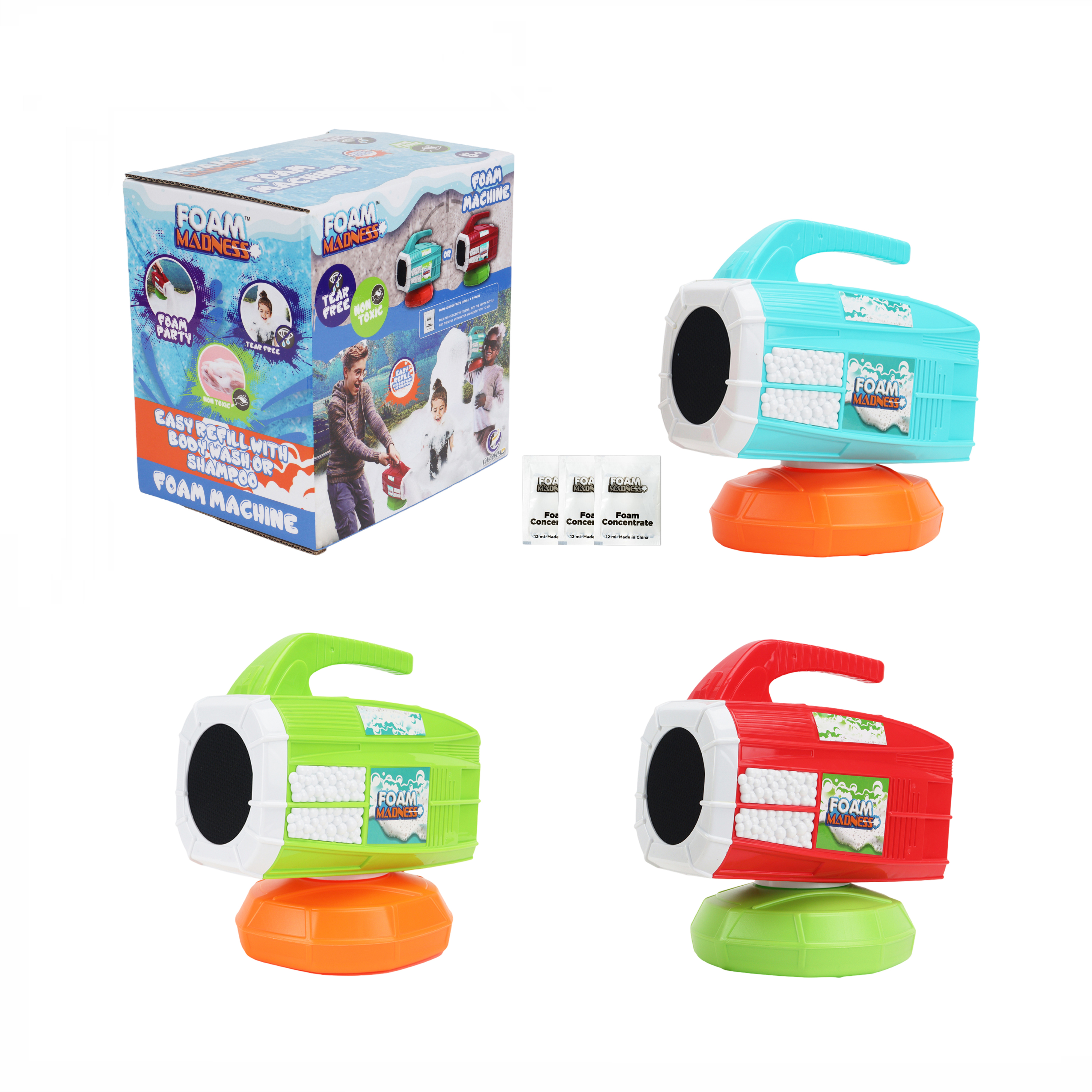 Venta al por mayor de juguetes de playa de verano personalizados, máquina de burbujas de espuma, juguetes divertidos de plástico para niños y niñas. 1