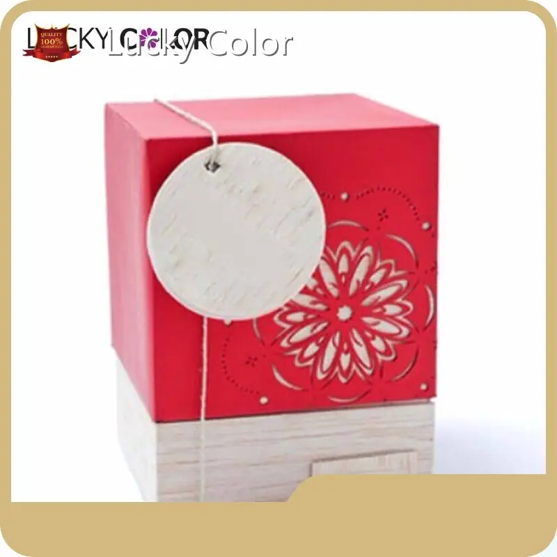 Wooden Box Manufacturer Magnetic Closure Gift Box for Skincare Mask by Lucky Color 1