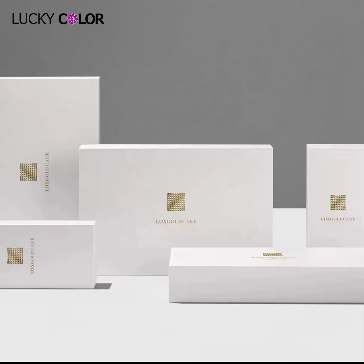 Boîte en papier de produits de soins de la peau, parfum de luxe personnalisé, emballage de vente de crème pour le visage avancée, huile essentielle, boîte-cadeau de bijoux 1