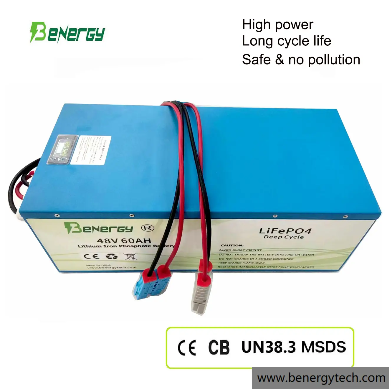 Batterie Lithium-Ion 48v 60ah Lifepo4 Rechargeable pour voiturette de club EV/Golf, Yamaha, Ezgo ect 1