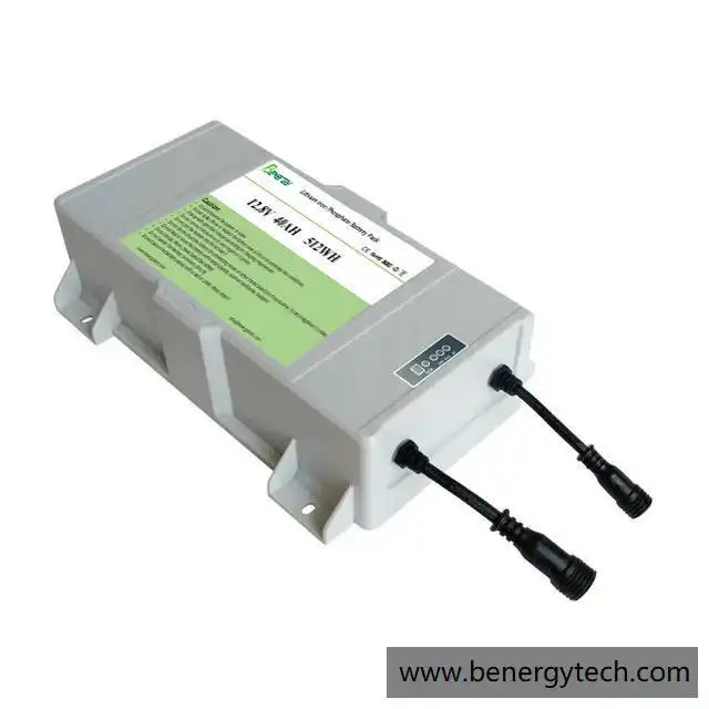 Batería de iones de litio Lifepo4 12V 50AH para farola solar 1
