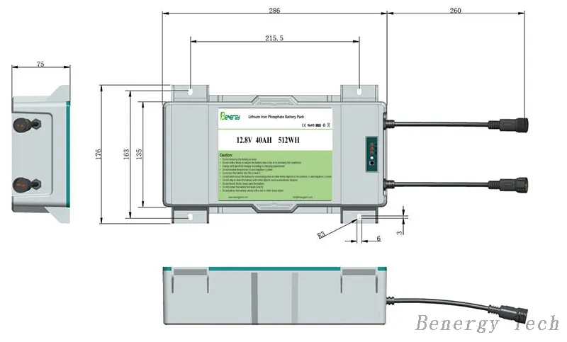 Литиевая батарея 150 Ач, 12 В - - Benergy 7
