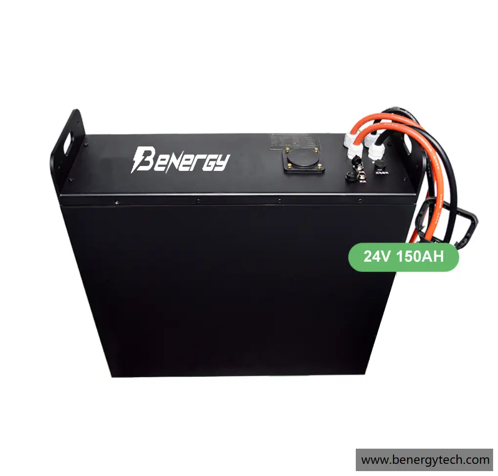 Baterías industriales de la carretilla elevadora de la batería Lifepo4 24V 25.6V 150Ah para la carretilla elevadora 1
