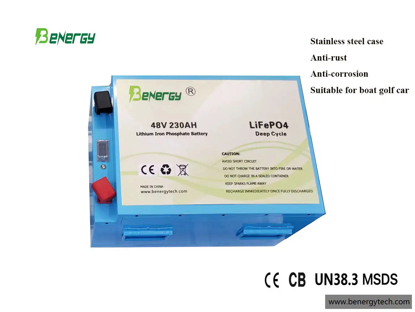Rechargeable High Power 48V 230AH Lithium Battery for Golf Cart 1