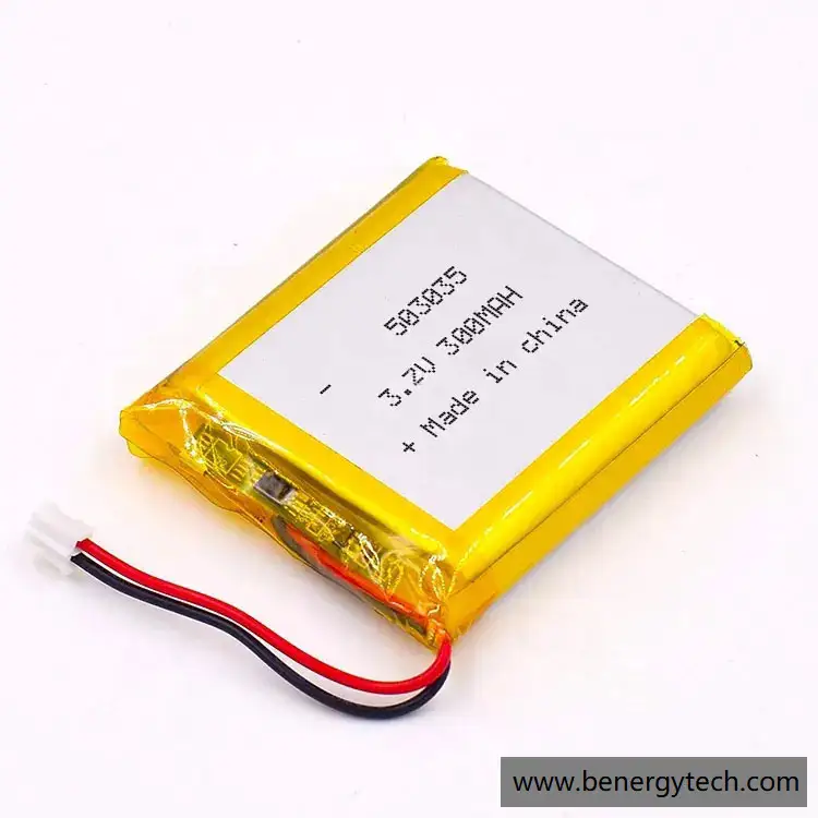Célula de bolsa de bateria Lifepo4 3.2V 90mAH 1