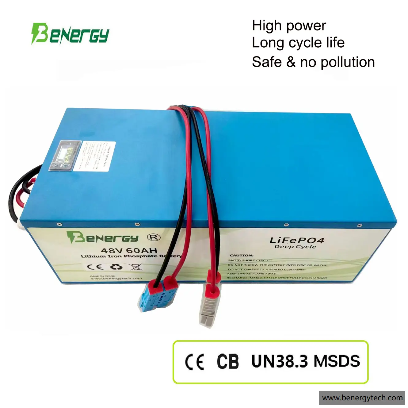 Paquetes de baterías de iones de litio, batería de 48V 60AH para barcos marinos de coches de golf 1