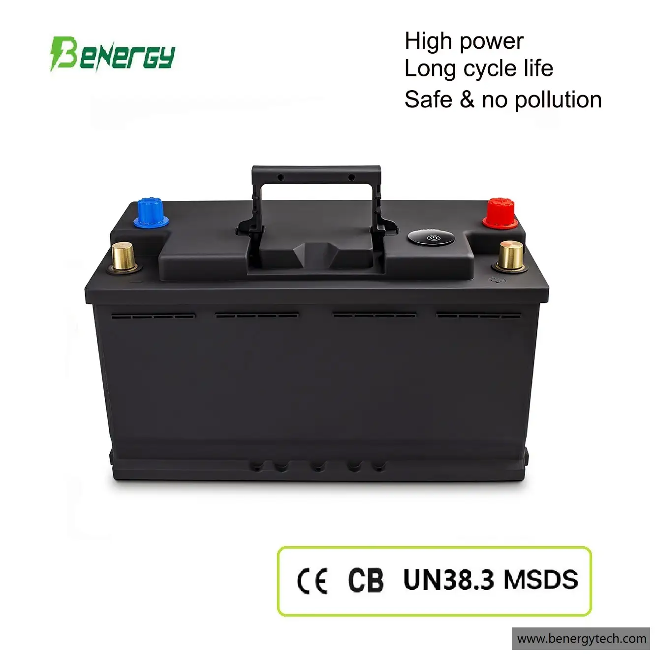 Paquetes Lifepo4 de ciclo profundo para arranque de automóvil, batería de litio de 12v 120ah 1