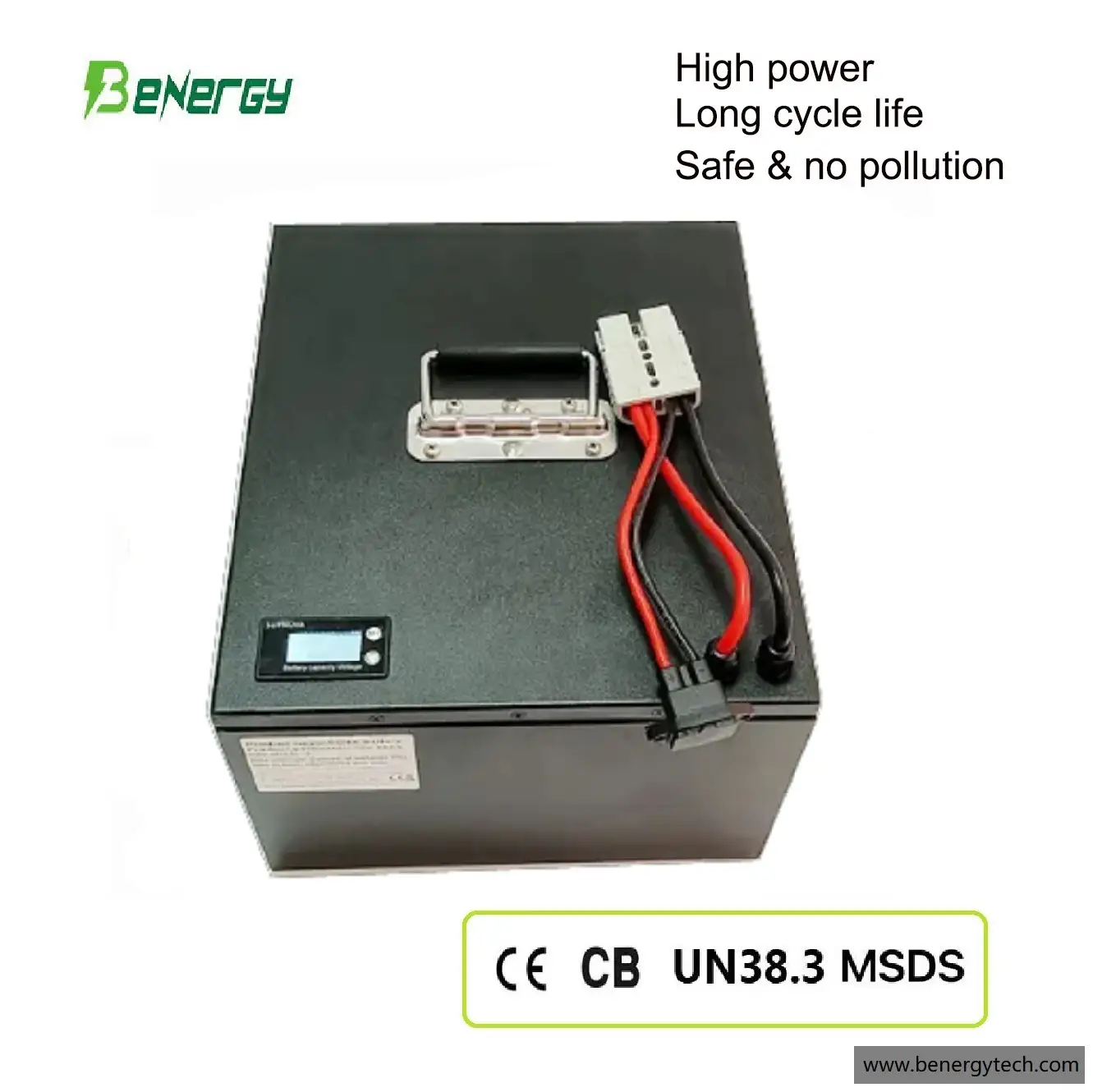 Baterias recarregáveis ​​72V 60AH baterias de íon de lítio para carros elétricos, carros de golfe, veículos utilitários, LSVs e AGVs 1