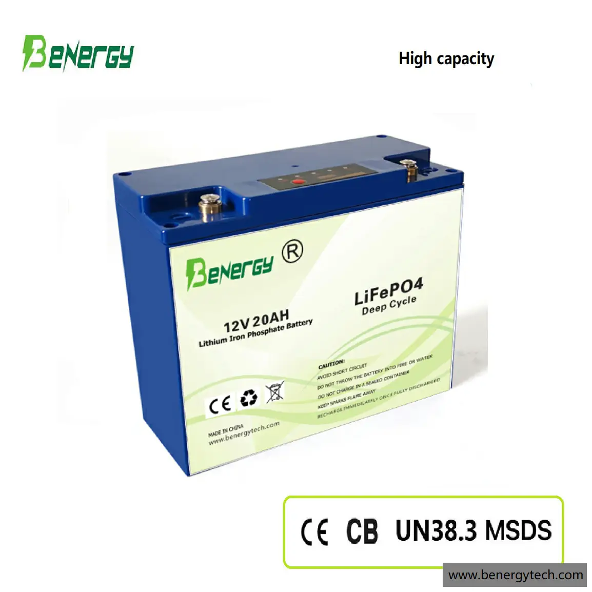 UPS marino solar de rv del reemplazo de plomo de la batería de ión de litio de 12V 20Ah Lifepo4 1