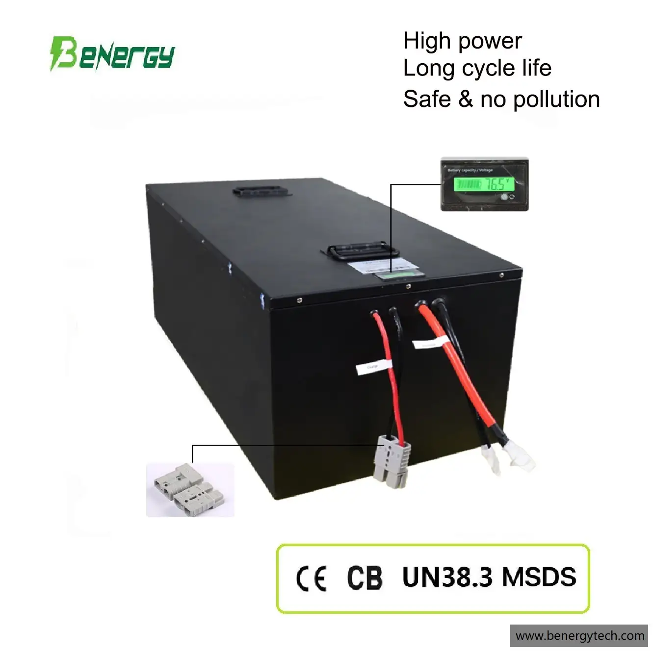 Baterias recarregáveis ​​72V 86AH baterias de íon de lítio para carros elétricos, carros de golfe, veículos utilitários, LSVs e AGVs 1