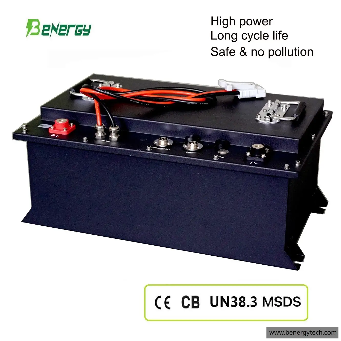 Batterie à charge rapide pour chariots élévateurs électriques portables à empileur électrique à chargement automatique 24V 180Ah 1