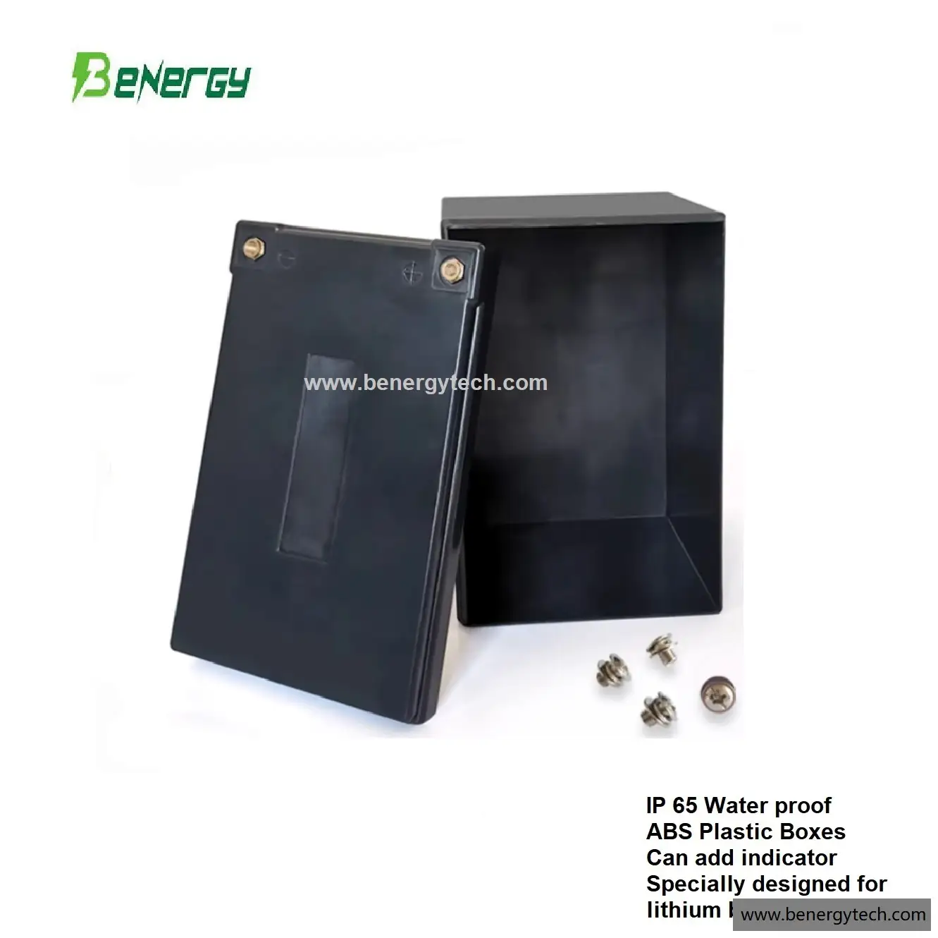Gabinete de caja de batería de litio ABS IP65 para baterías de 6V 12V 24V 1