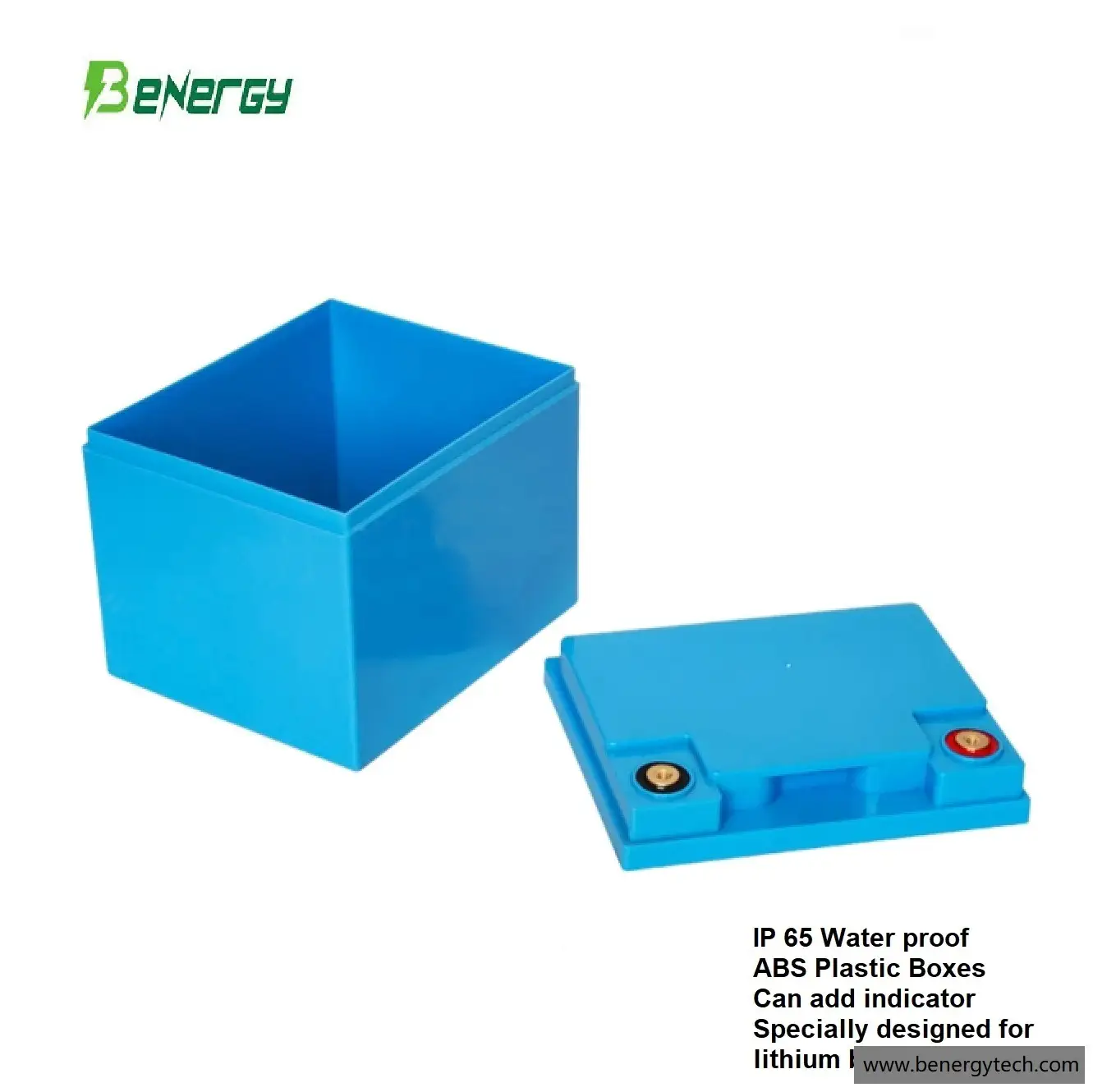 Gabinete de caja de batería de litio ABS IP65 para paquetes de baterías de 6V 12V 40AH 24V 20AH 48V 10AH 1