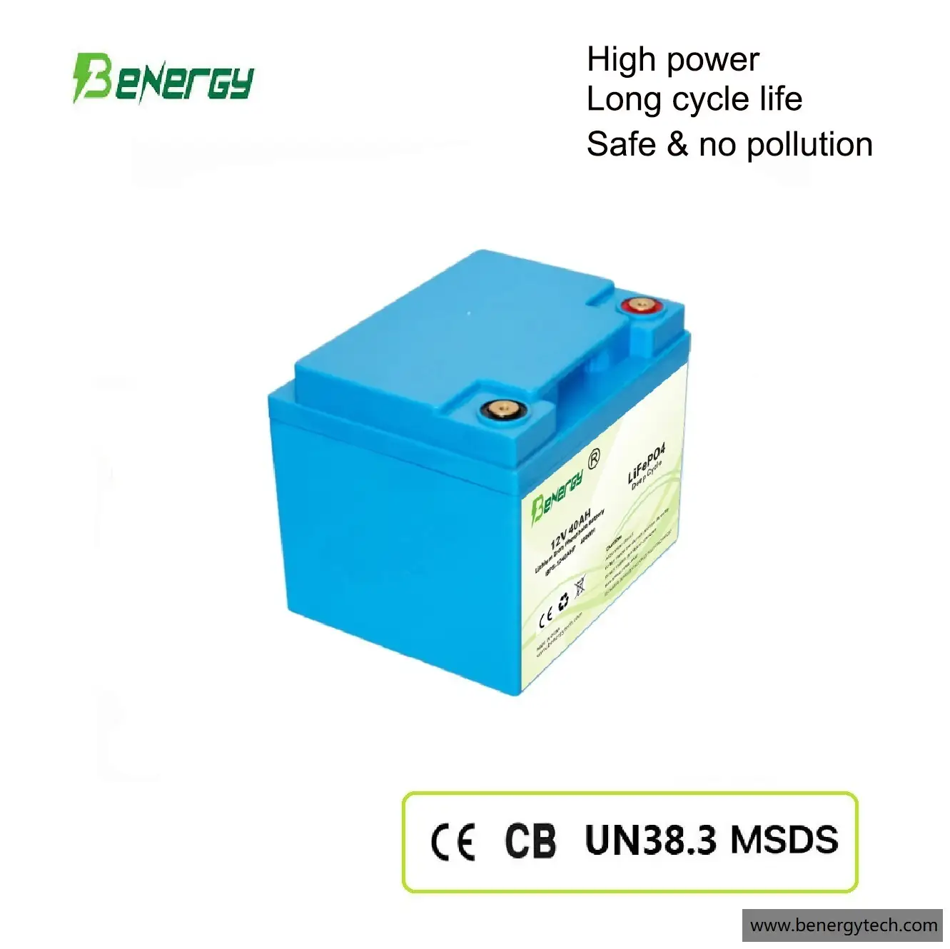Fast charging Battery 12V 40AH for RV, Boat, UPS and Solar System 1