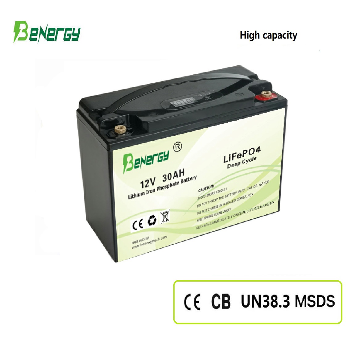 High Capacity Long cycle life lithium battery 12V 30AH for UPS, Solar, Power Tools 1