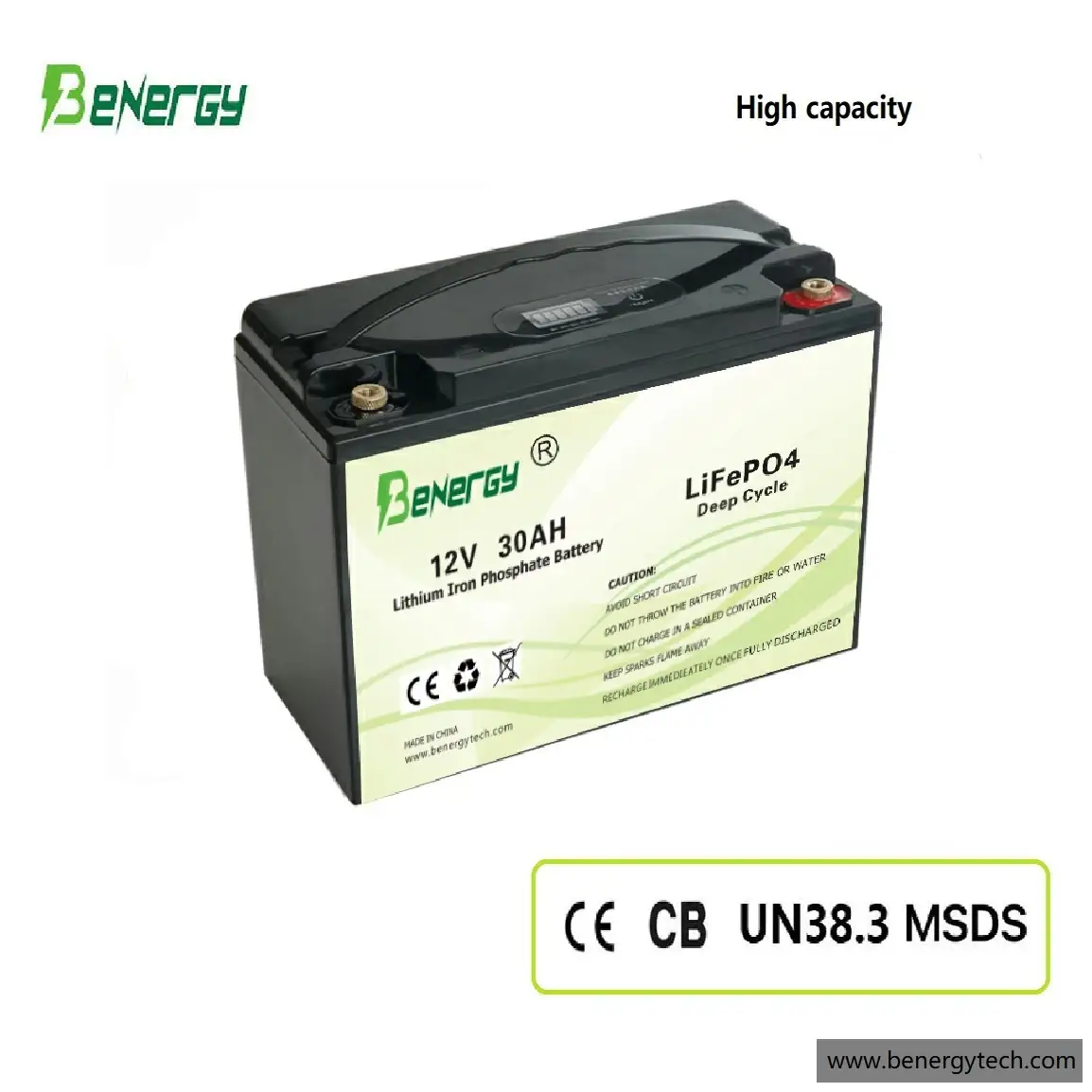 High Capacity Long cycle life lithium battery 12V 30AH for UPS, Solar, Power Tools 1