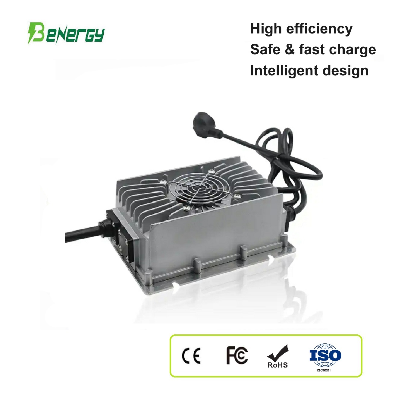 24V 15A Smart Charger for Lithium & Lead Acid Batteries – Fast Charging Power Adapter 1