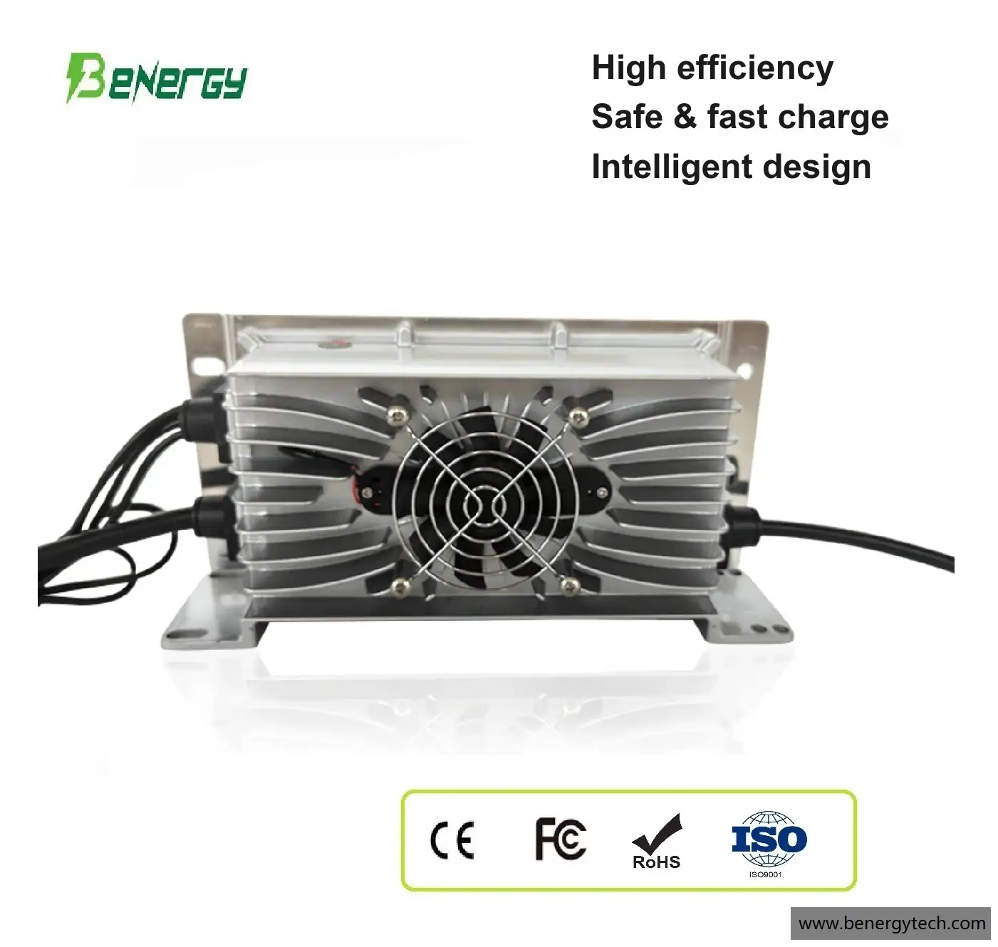 60V 15A IP67 Waterproof Electric Vehicle Charger, 1.4KW Fast Charger for Electric Tricycle, Rickshaw, E-Bike, and Scooter - Durable Outdoor Battery Charger 1