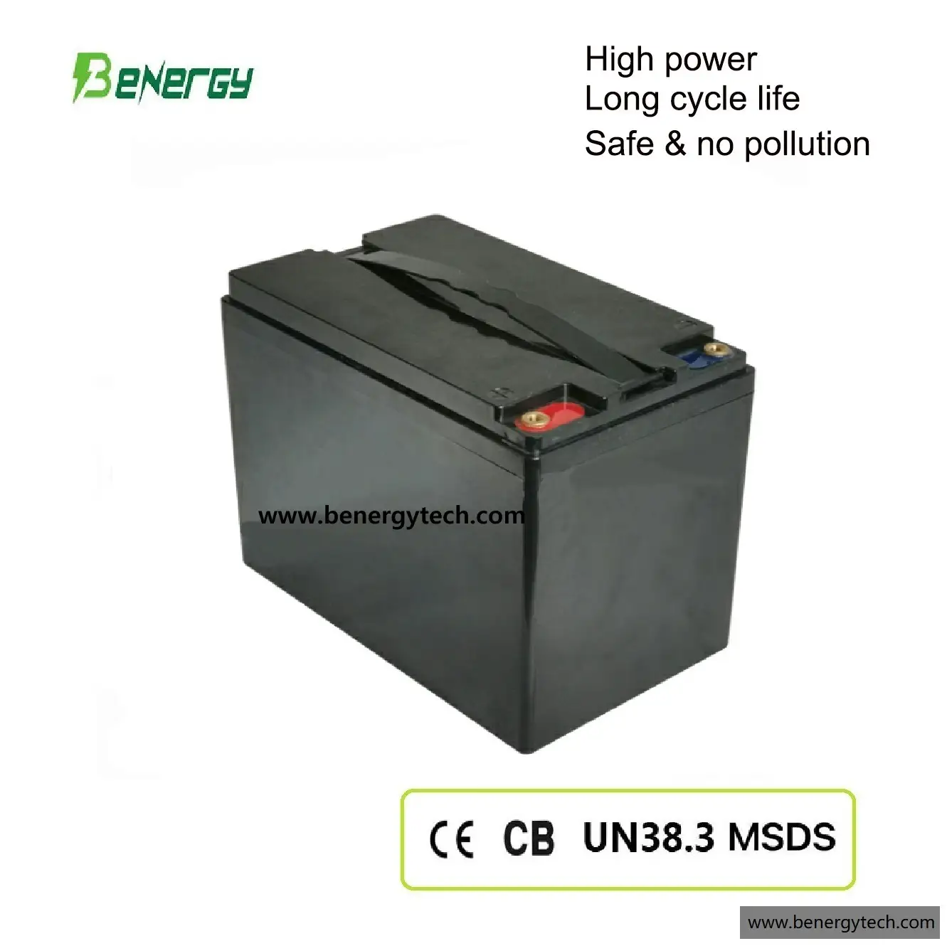 Bateria BENERGY LiFePO4 12V 52Ah para UPS, Robô, Marinha, RV, Solar & Backup 1