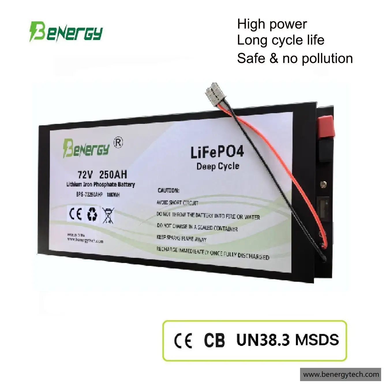 72V 250Ah LiFePO4 Marine & EV Battery Pack with Built-In Heating - All-Weather Power for Electric Boats & Trucks 1