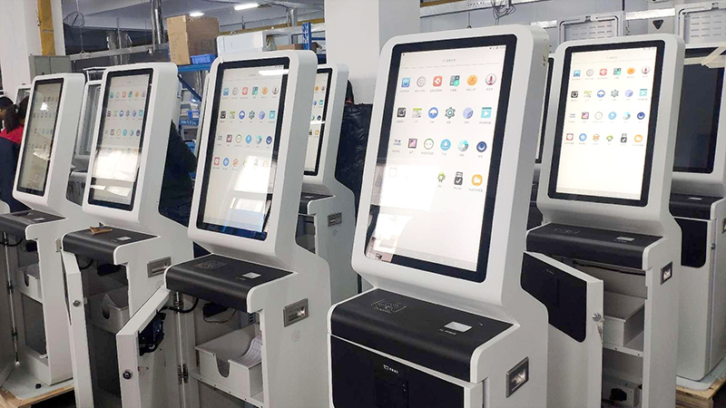 Quiosque de auto check-in no aeroporto Quiosque de autoatendimento no aeroporto - Quiosque LKS 6
